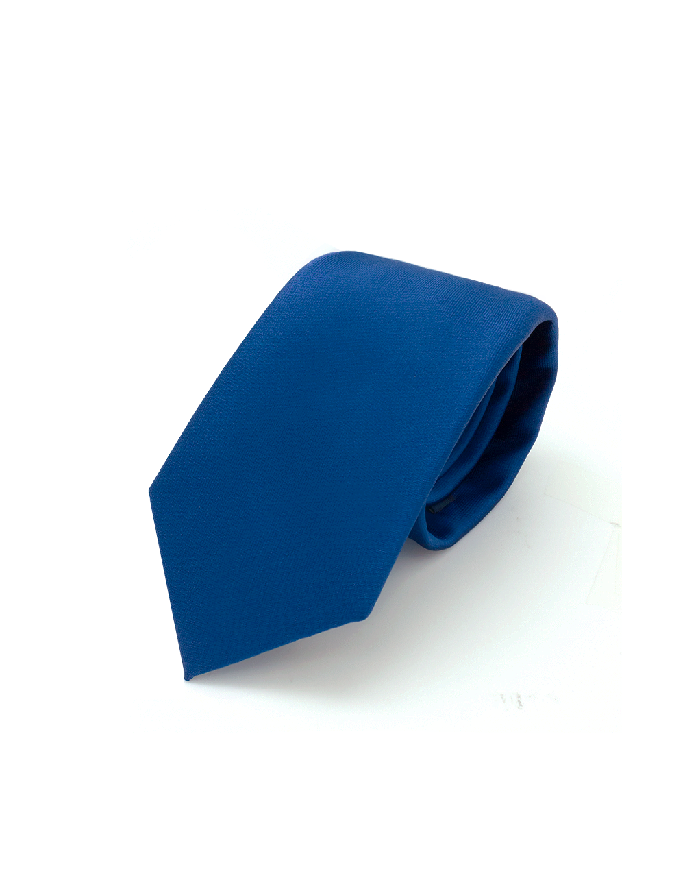 Solid Dark Blue Spill Resist Woven Necktie