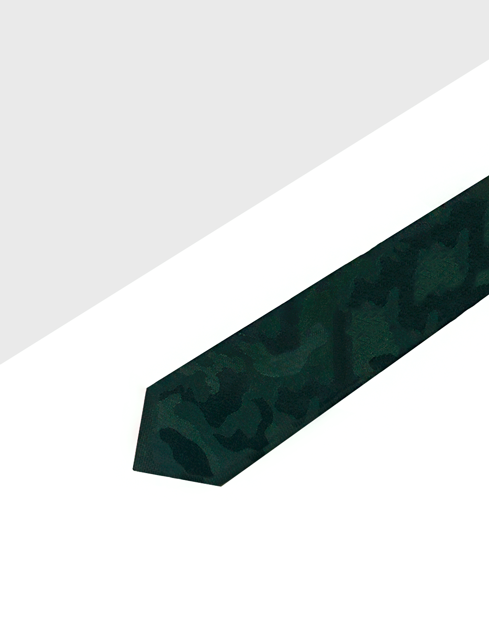Army Green Camo Woven Necktie