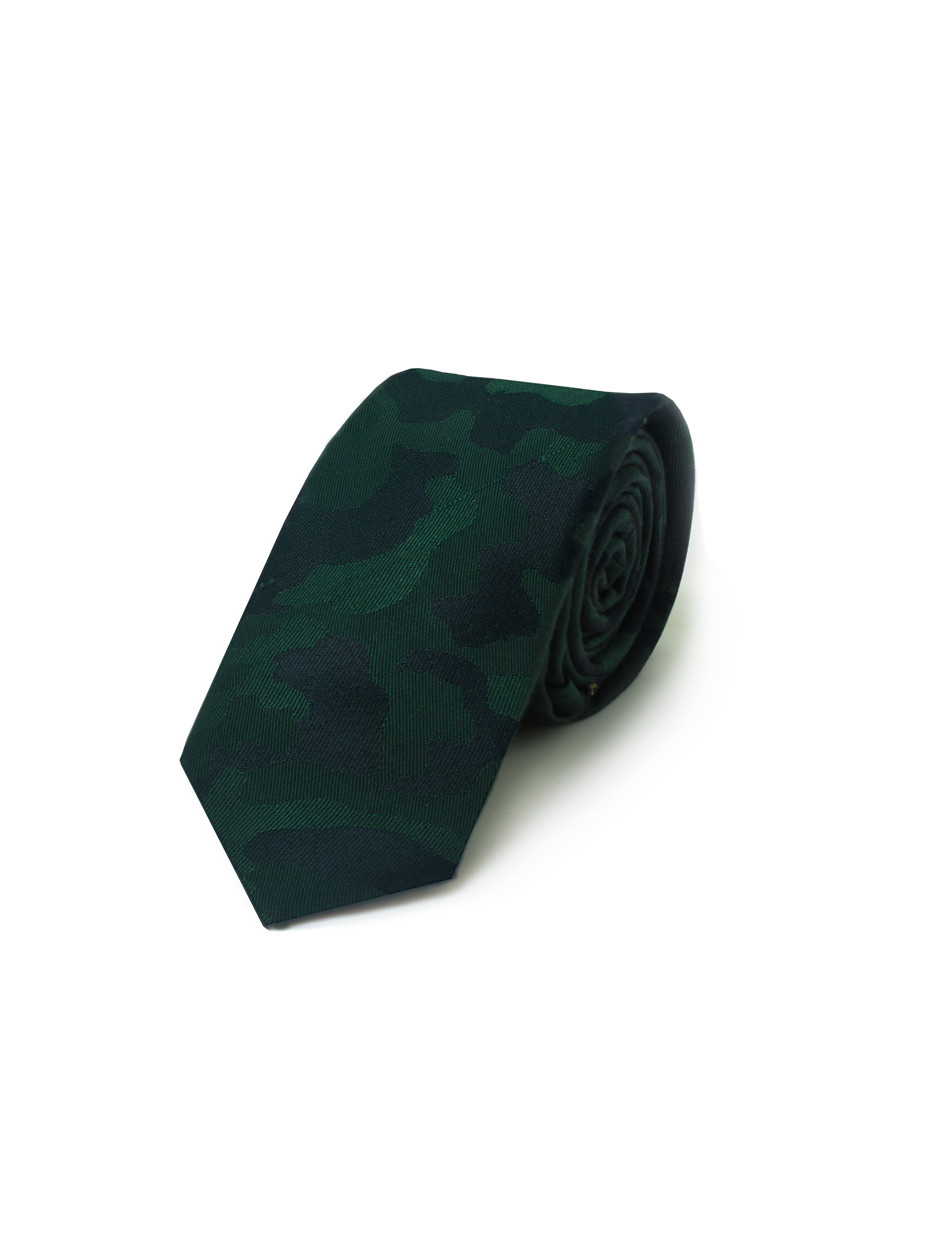 Army Green Camo Woven Necktie