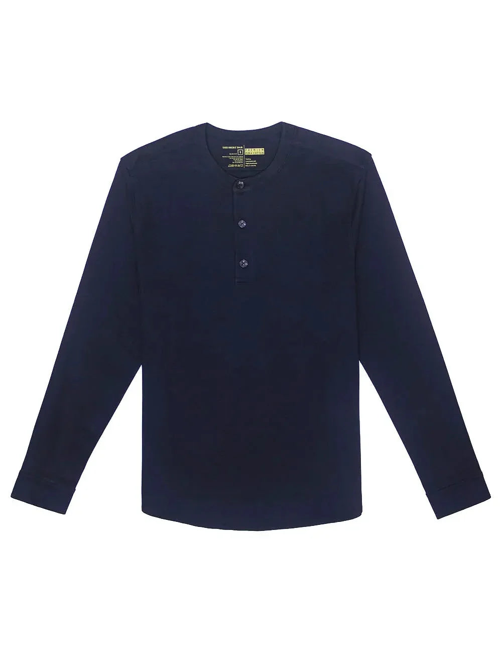 Pima Cotton Henley Long Sleeve Button Cuff T-shirt — The Shirt Bar
