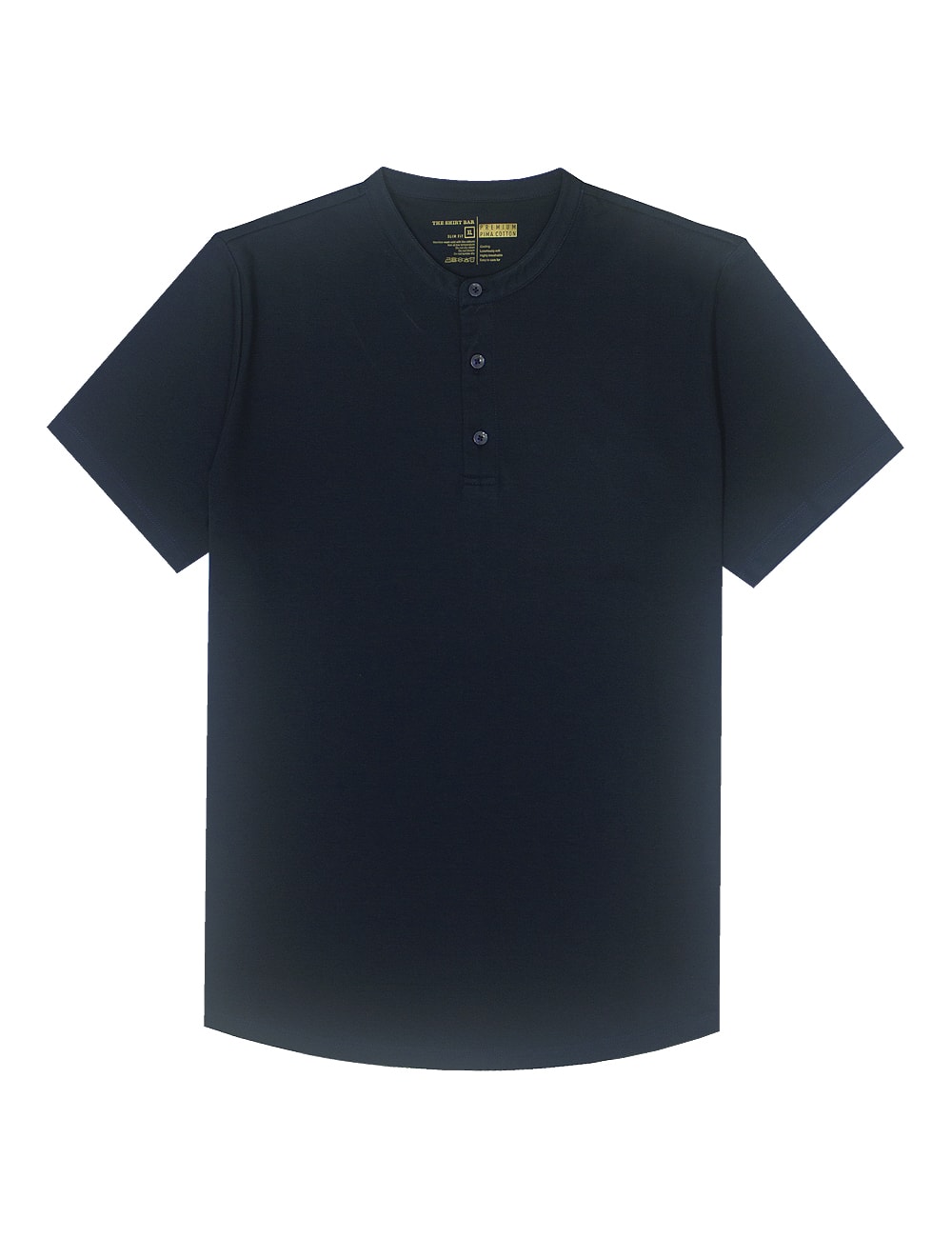 Pima Cotton Short Sleeve Henley T-shirt