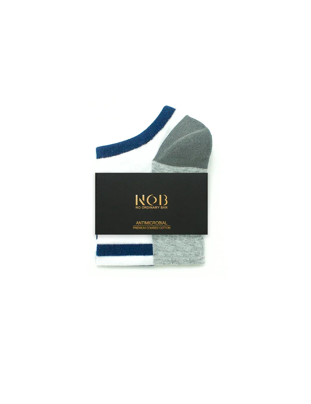 Stripes Ankle Antimicrobial Socks — The Shirt Bar