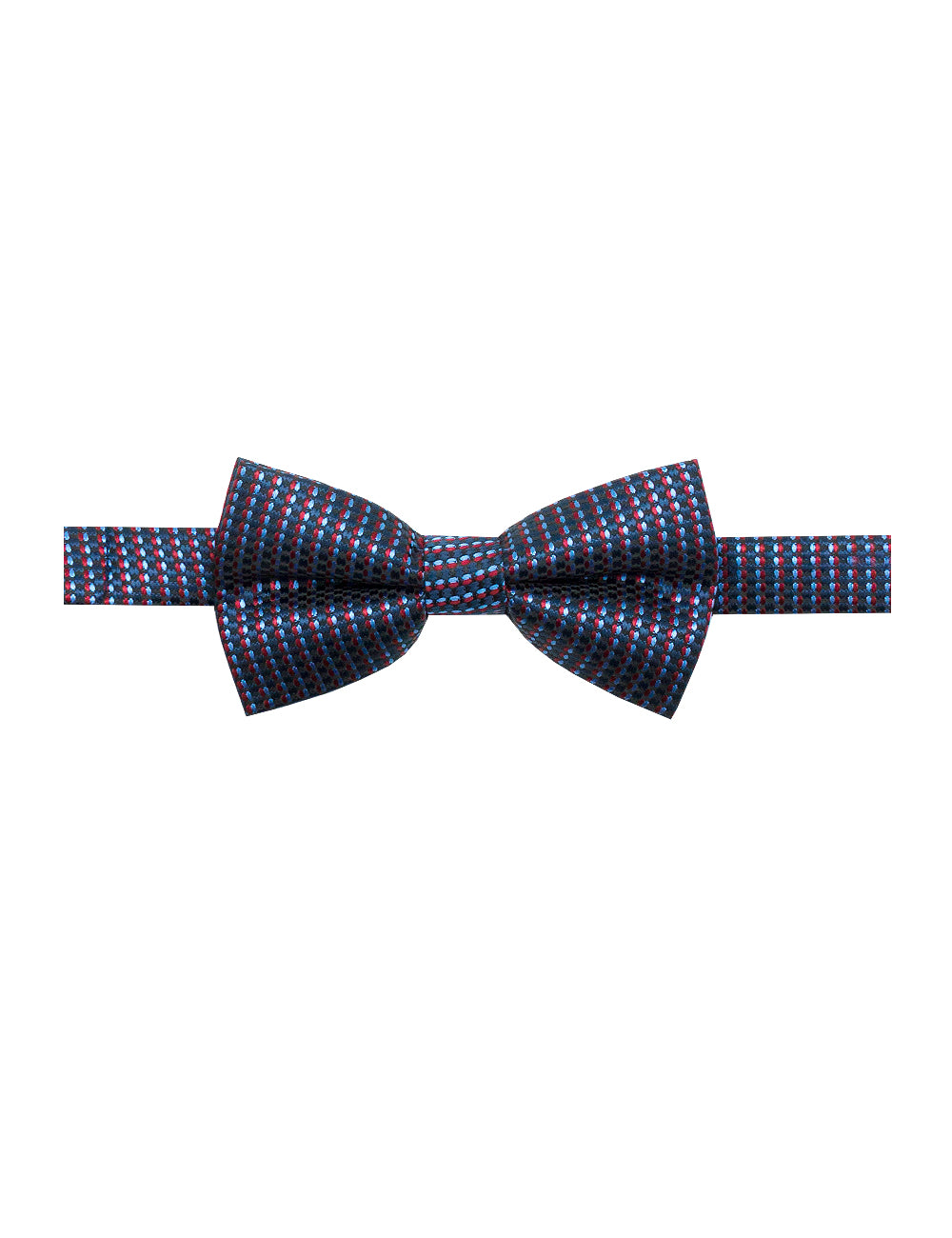 Navy and Sky Blue Dobby Woven Bowtie