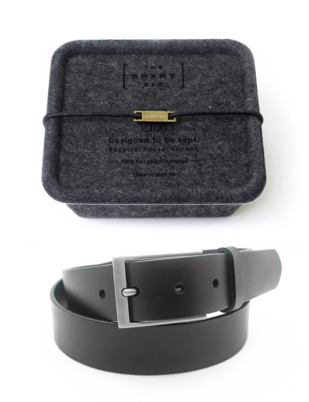 Leather Belt in Brown #Color_Brown