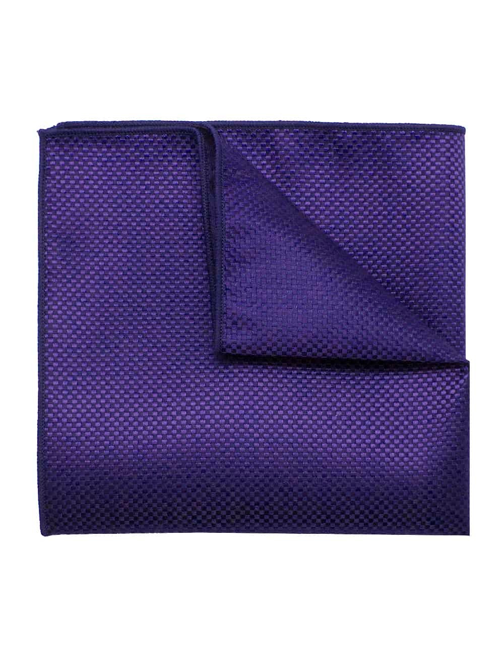 Navy Checks Woven Pocket Square