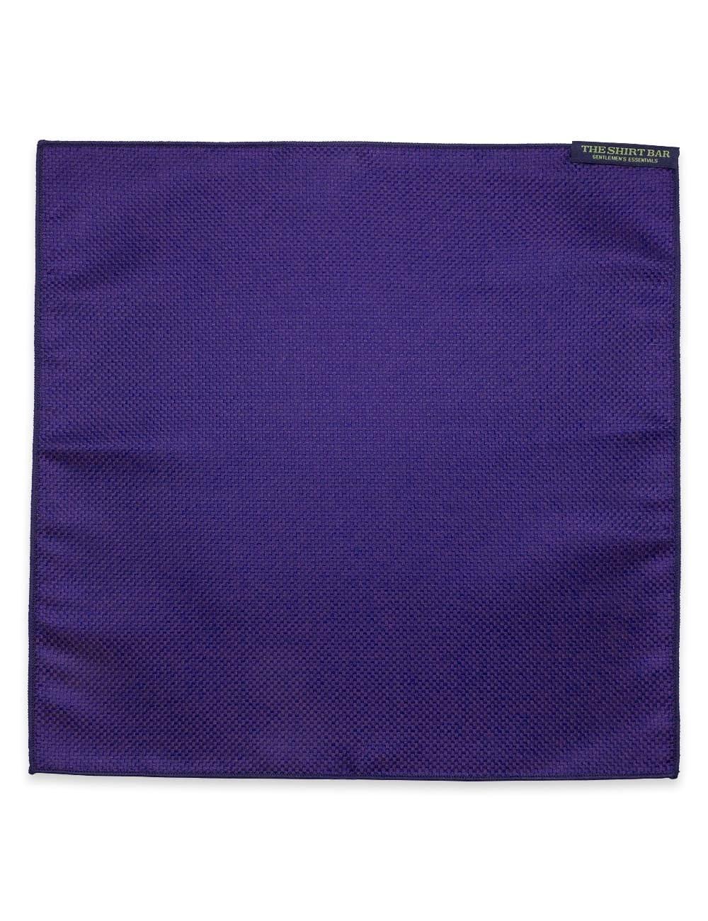 Navy Checks Woven Pocket Square — The Shirt Bar