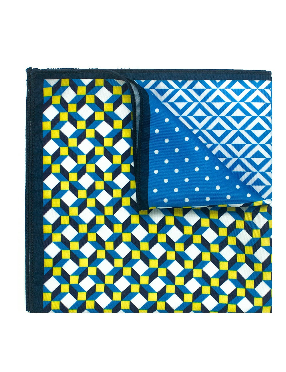 Sky Blue Print Multi-Design Woven Pocket Square