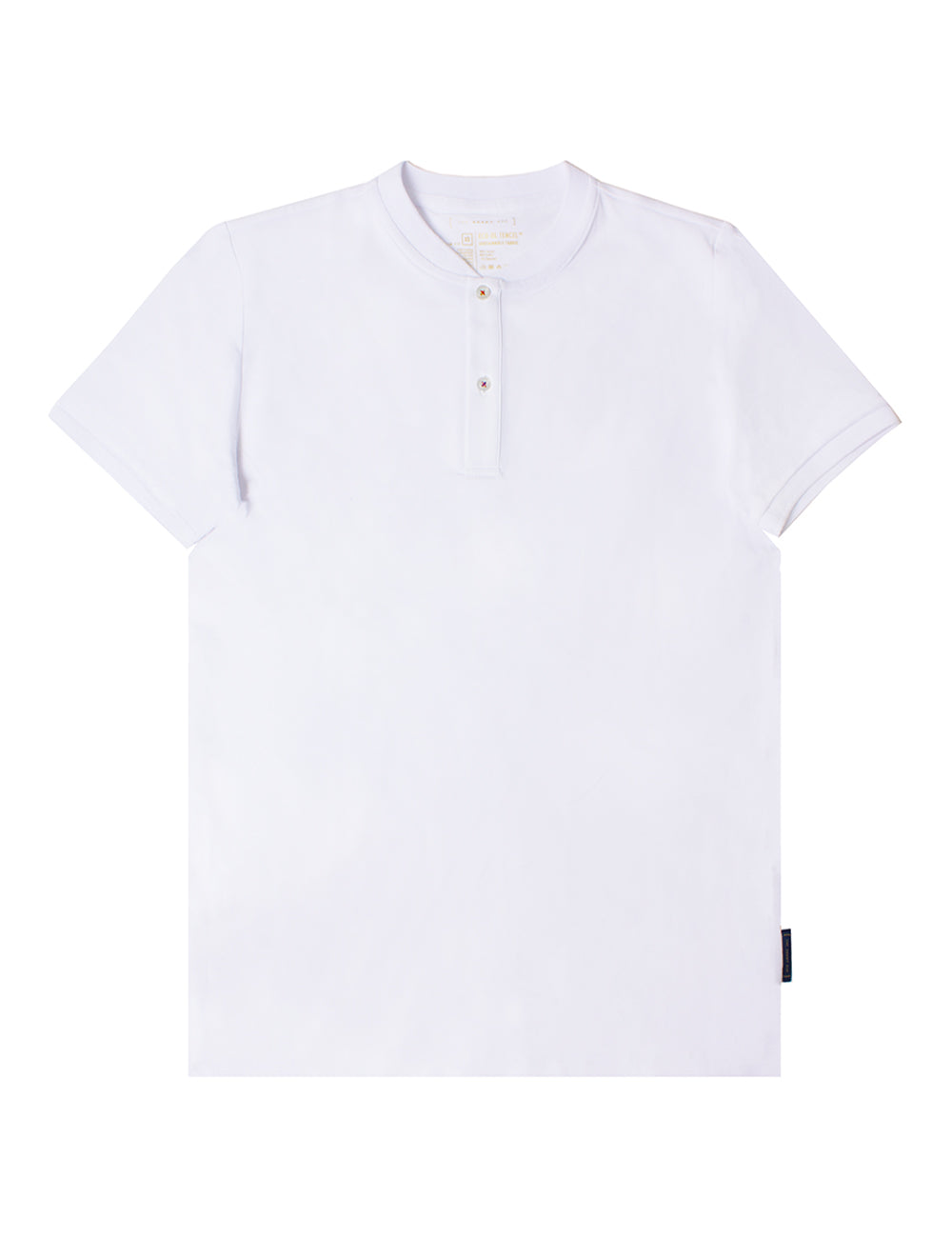 Tencel Stretch Henley Collar Polo T-Shirt