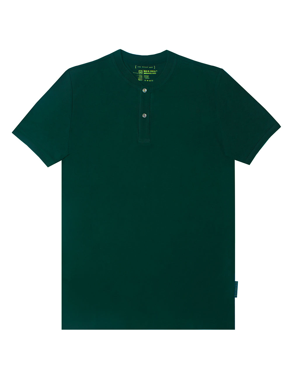 Tencel Stretch Henley Collar Polo T-Shirt