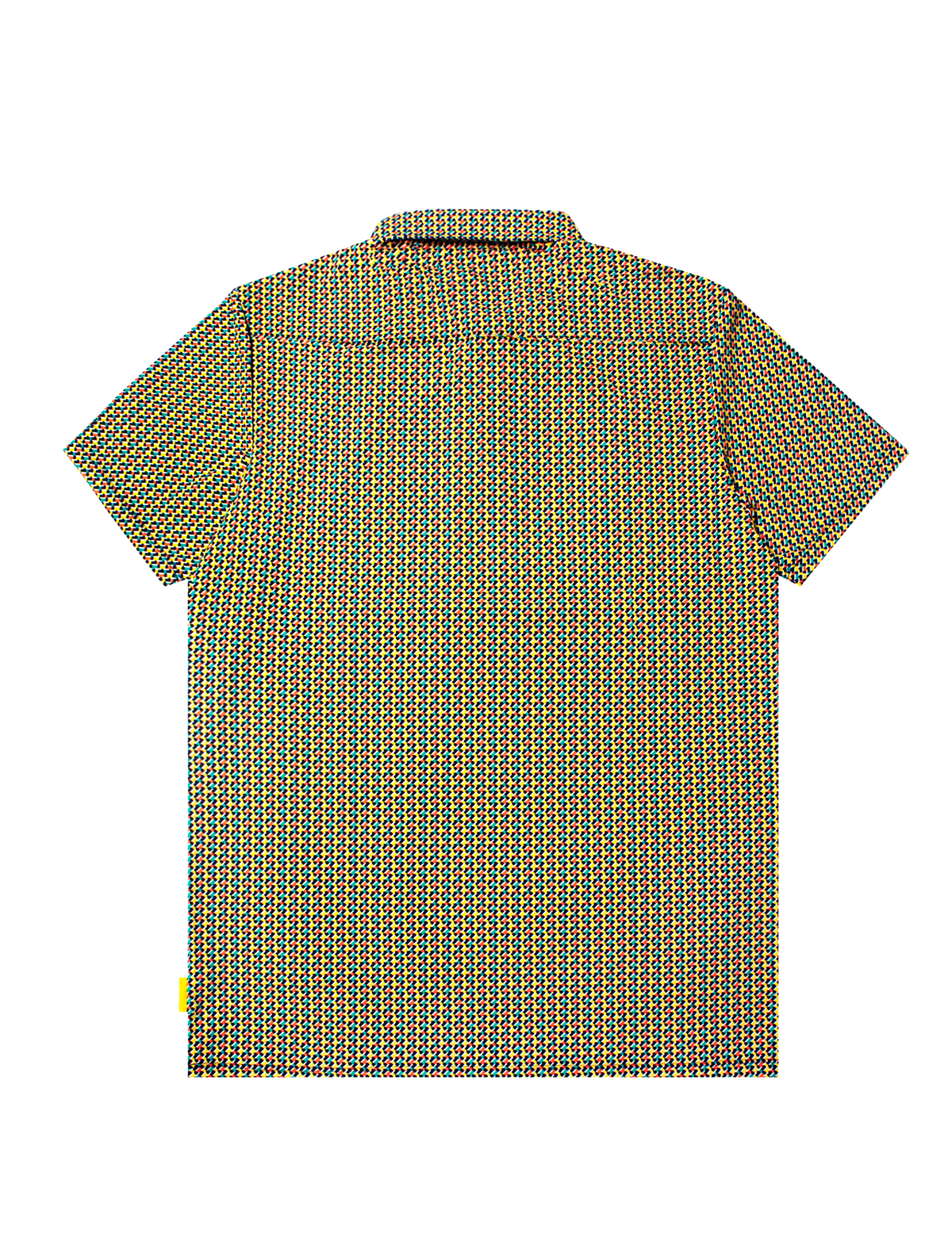 Active Polo — Print in Spectra Yellow / Navy Blue #Color_Spectra Yellow / Navy Blue
