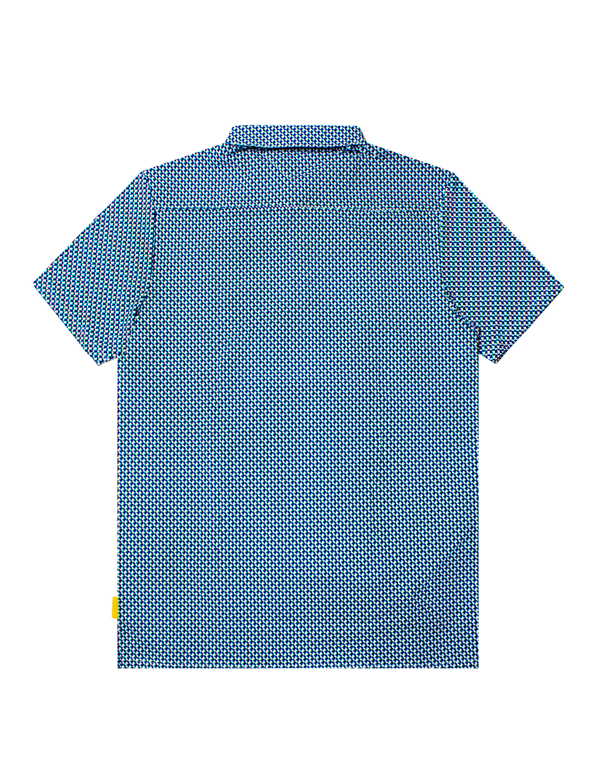 Active Polo — Print in White / Navy Blue #Color_White / Navy Blue