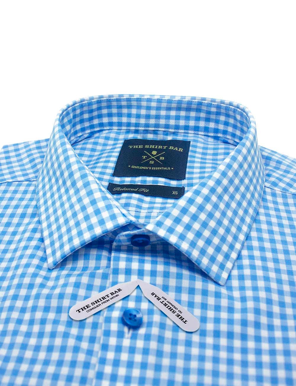 Blue Checks Relaxed Fit Short Sleeve Shirt