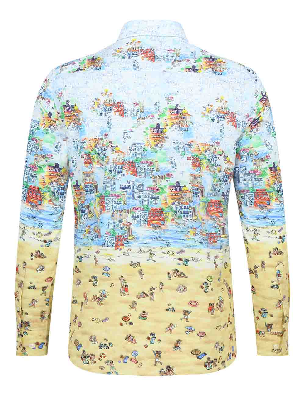 Multi-Colour Holiday Print Italian Fabric Silky Finish Relaxed Fit Shirt