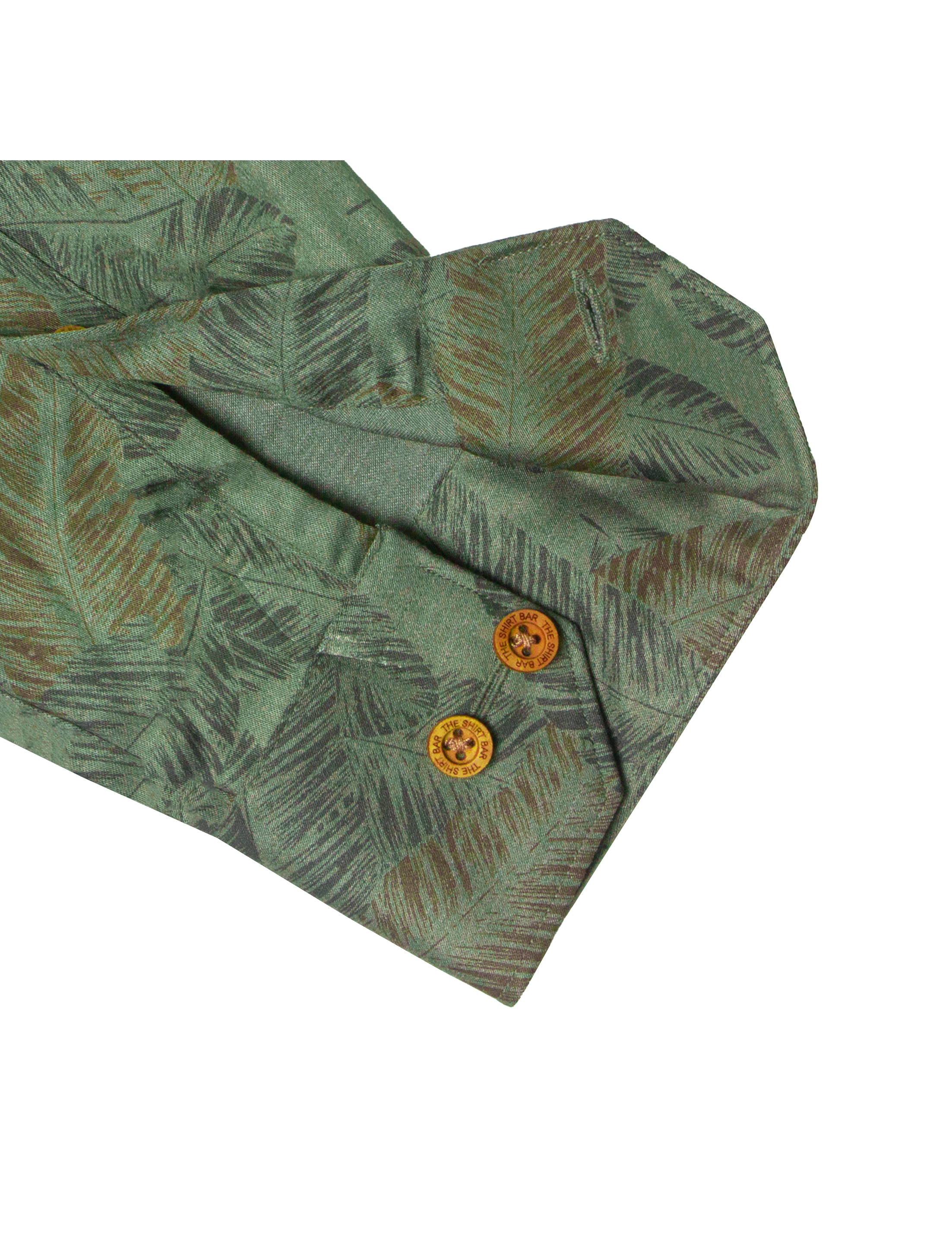 Grey Feather Print Eco-ol Bamboo Relaxed Fit Shirt — The Shirt Bar