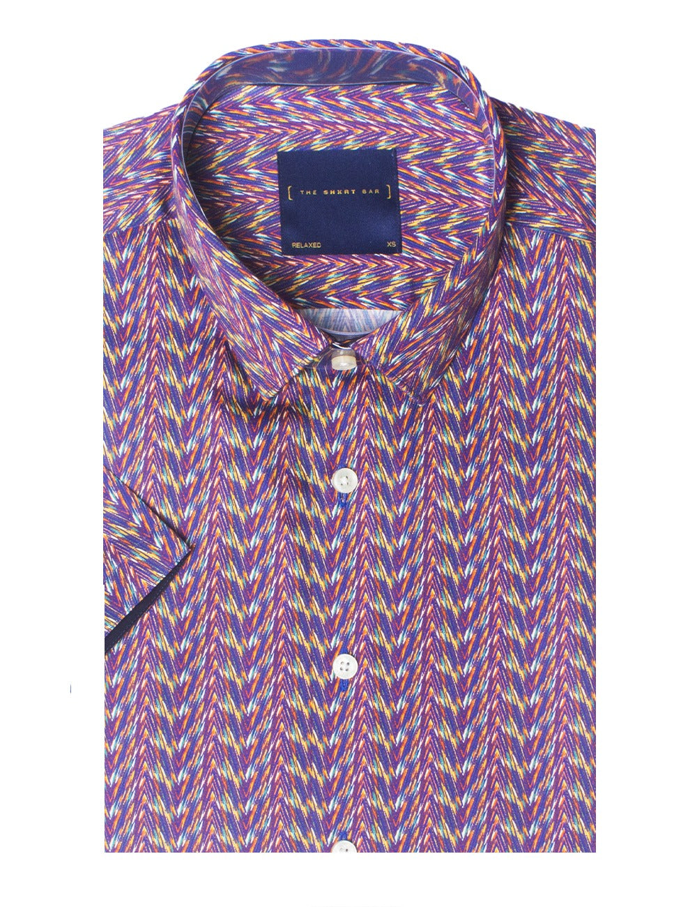 Print Silky Finish Relaxed Fit Short Sleeve Shirt