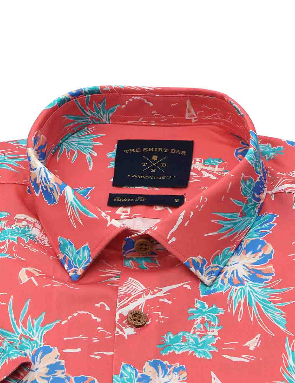 Holiday Print Silky Finish Relaxed Fit Short Sleeve Shirt