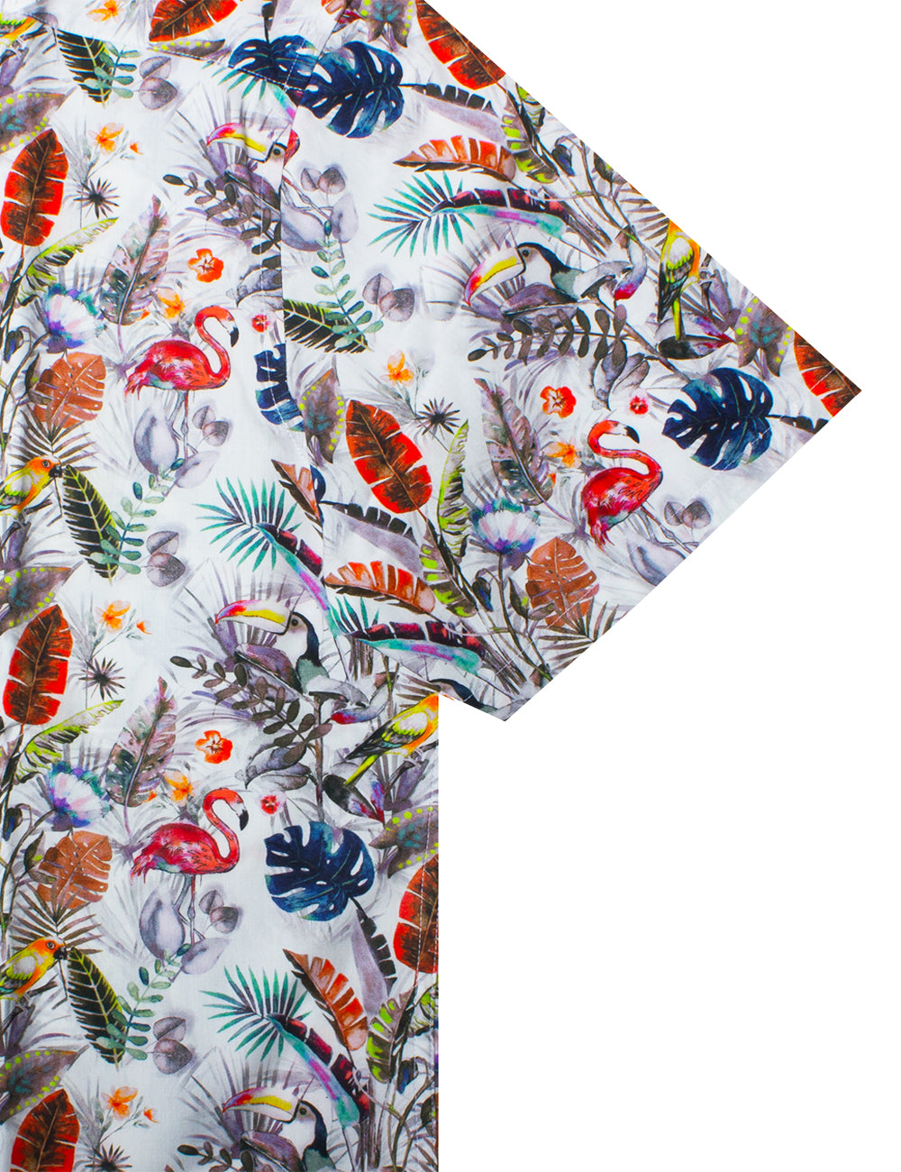 Multi-Colour Print Italian Fabric Silky Finish Relaxed Fit Short Sleeve Shirt