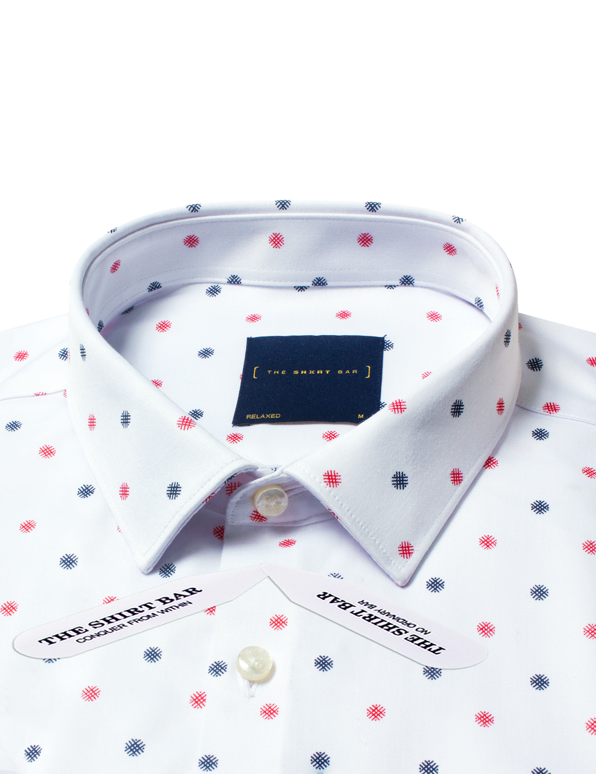 Stitch Dot Print Eco-ol Bamboo Relaxed Fit Short Sleeve Shirt