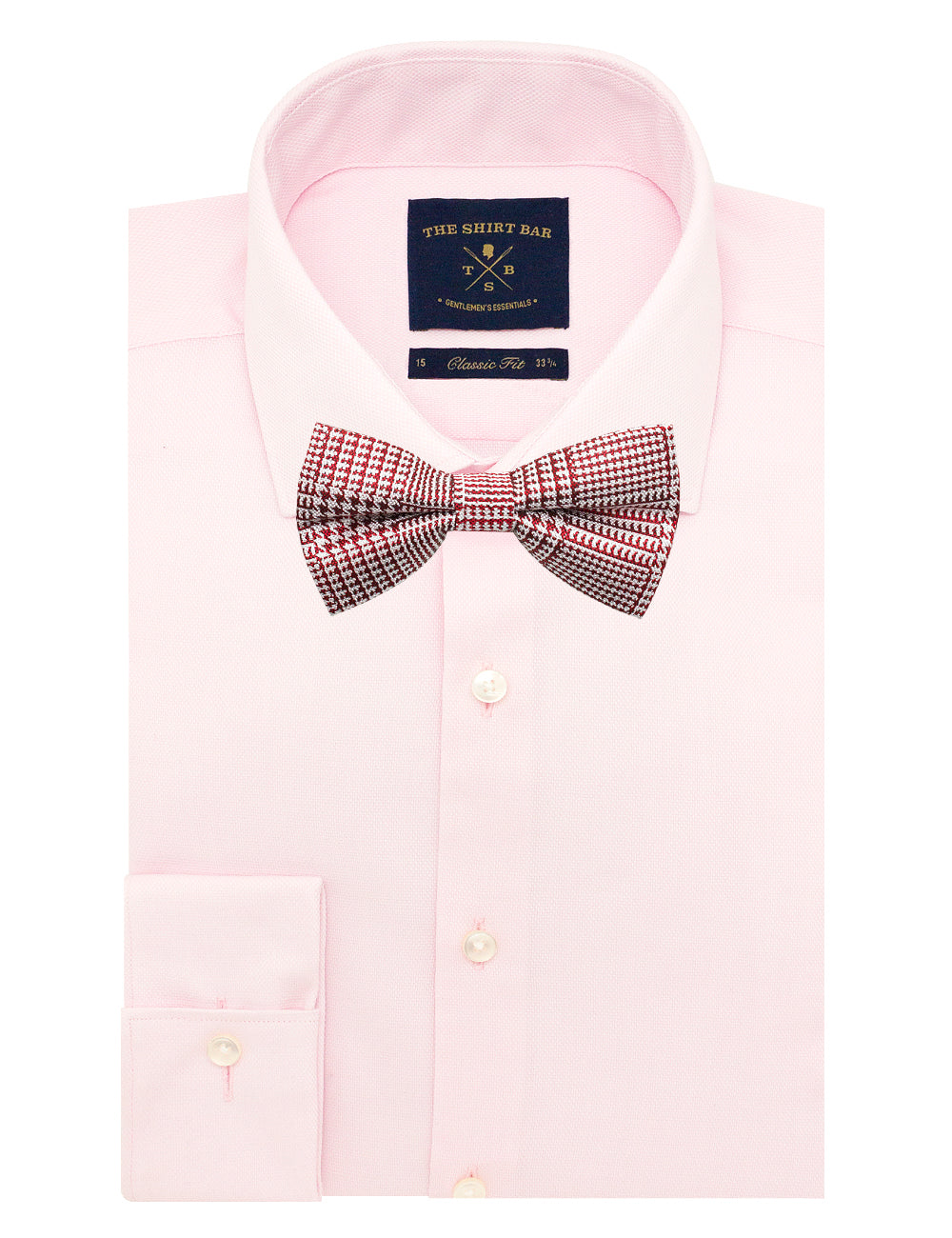 Red Dobby Woven Bowtie