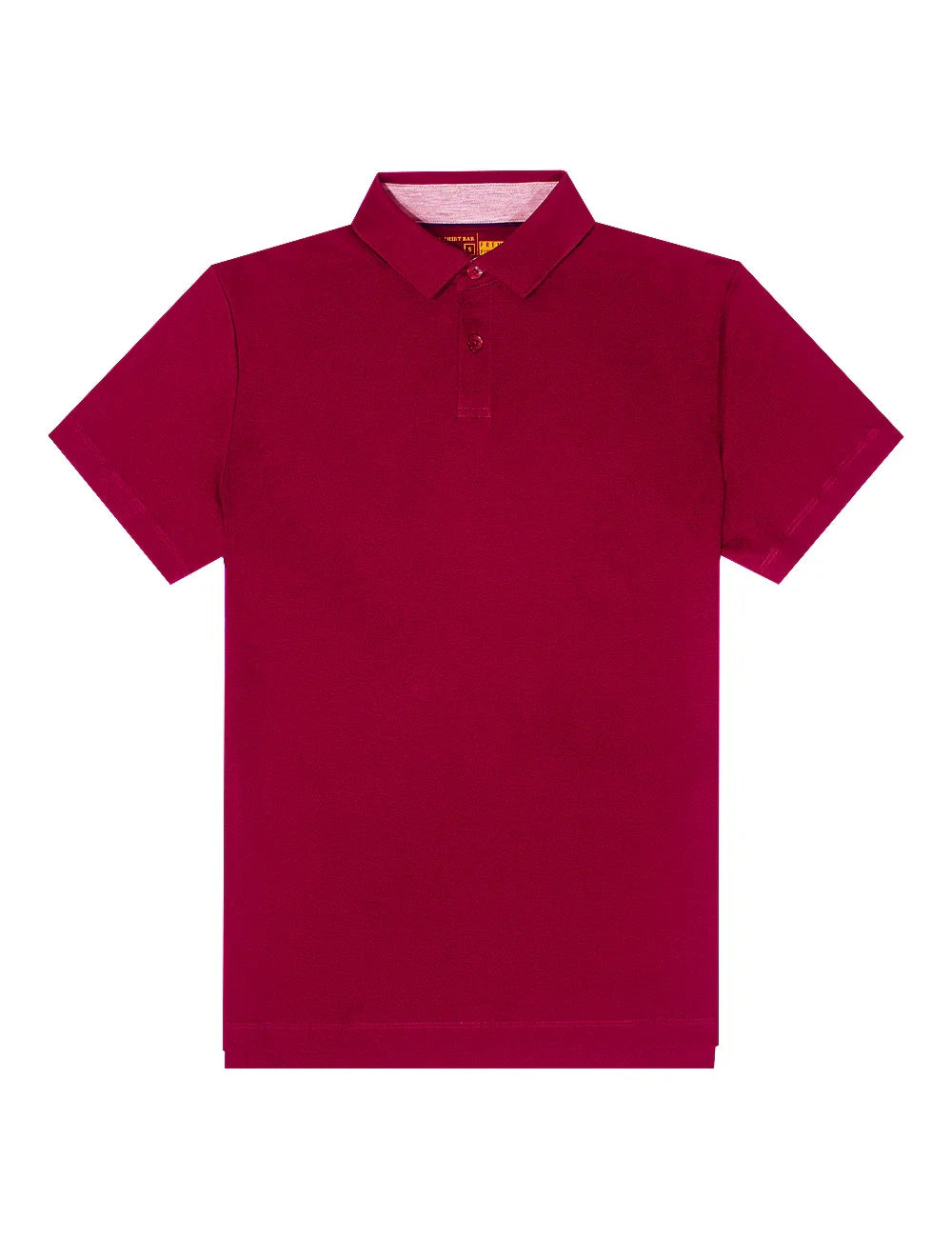 Red Pima Cotton Button Down Collar Polo T-Shirt — The Shirt Bar