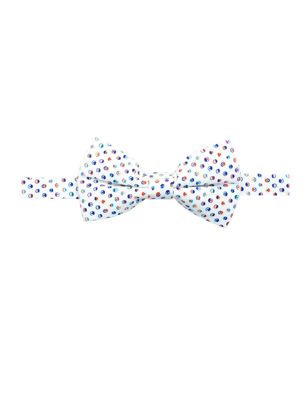 Rounded Print Woven Bowtie