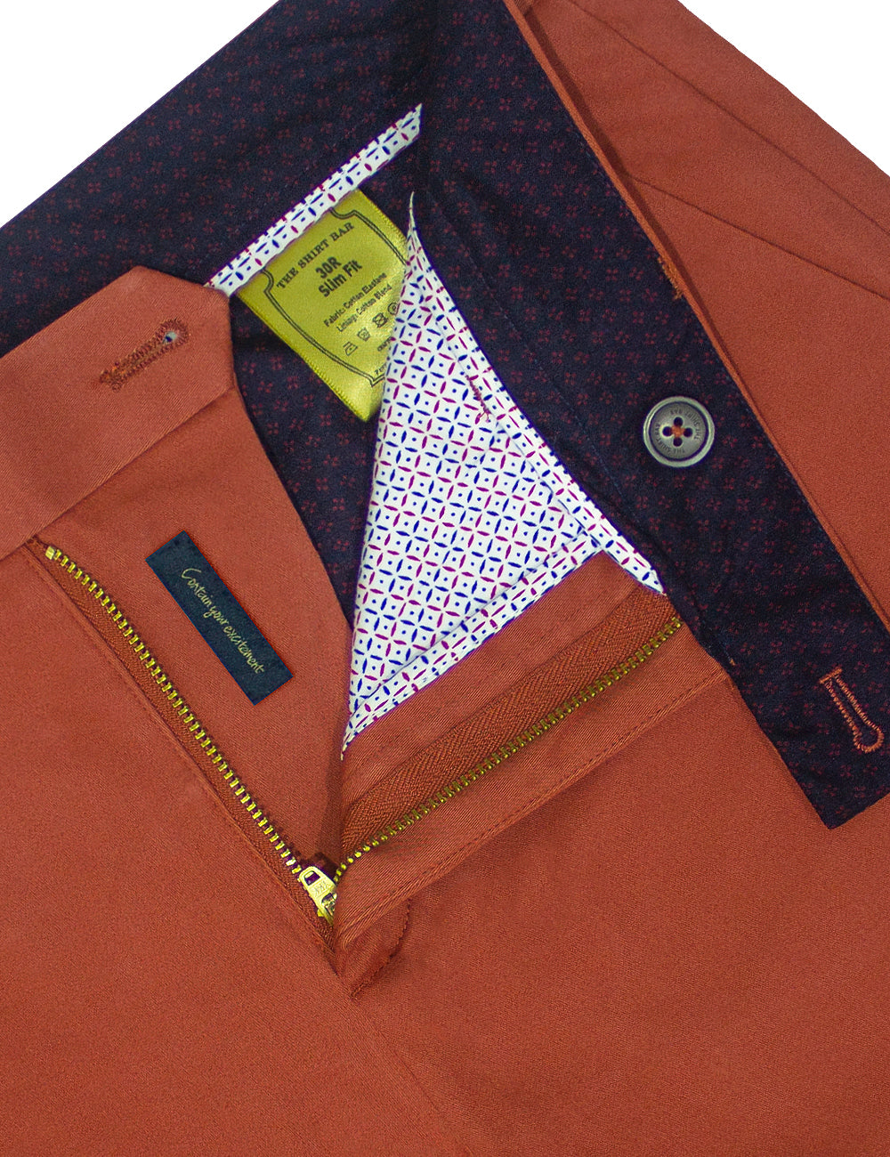 Cotton Stretch Slim Fit Casual Pants — The Shirt Bar