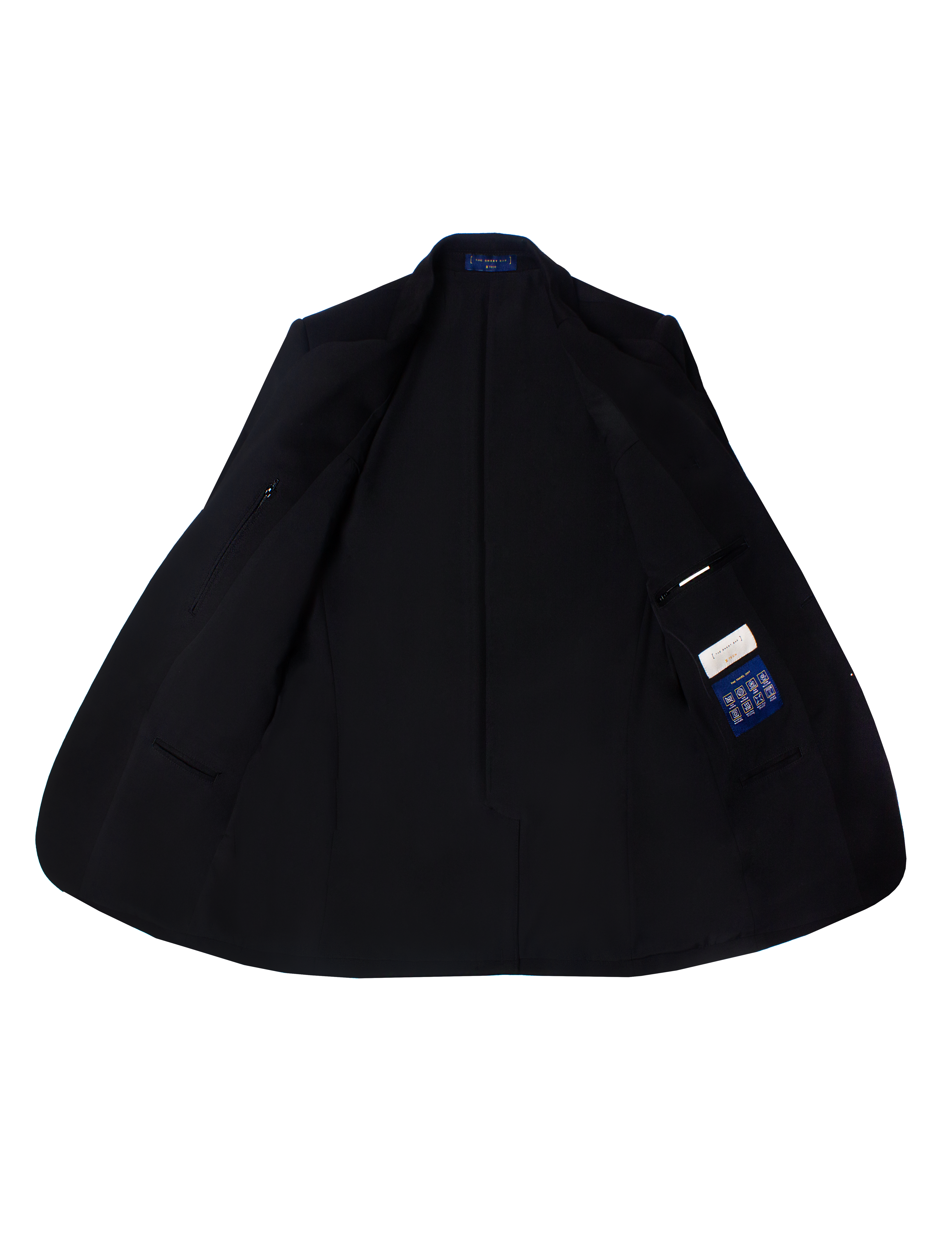 Solid Black Wrinkle-Free Travel Blazer