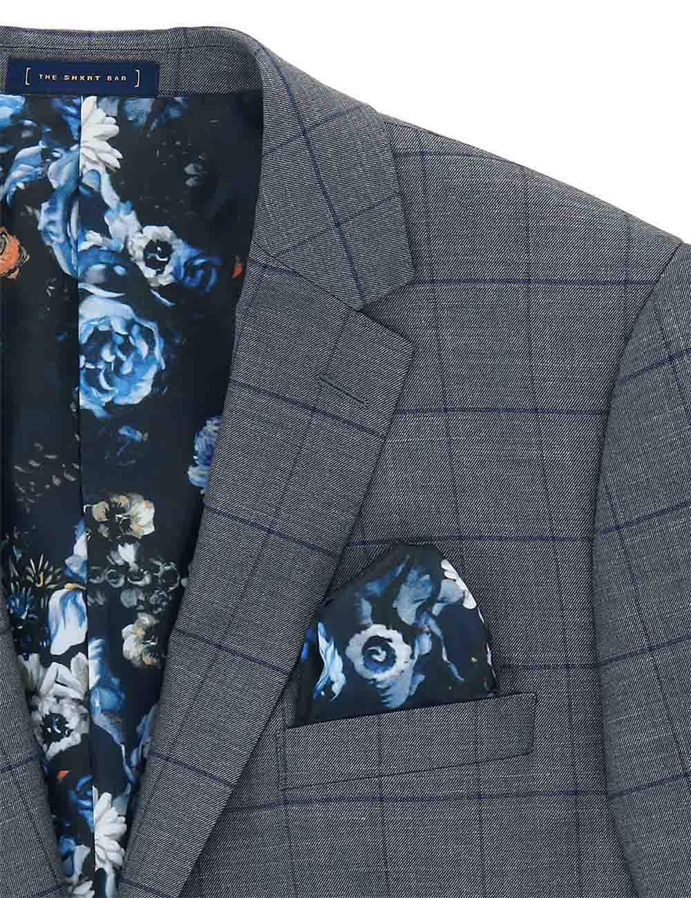 Grey Checks Tailored Single Fit Breasted Blazer — The Shirt Bar