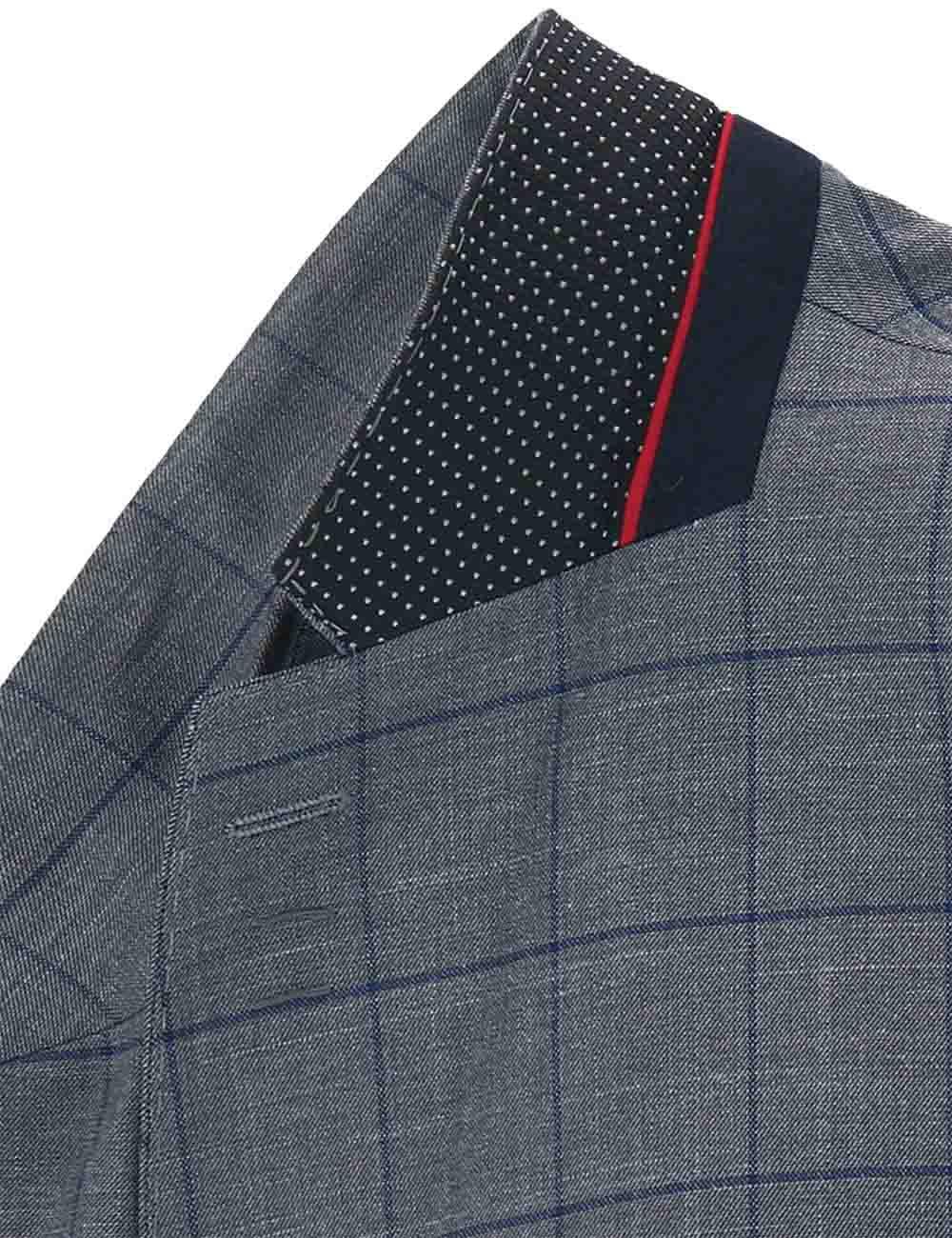 Grey Checks Tailored Single Fit Breasted Blazer — The Shirt Bar