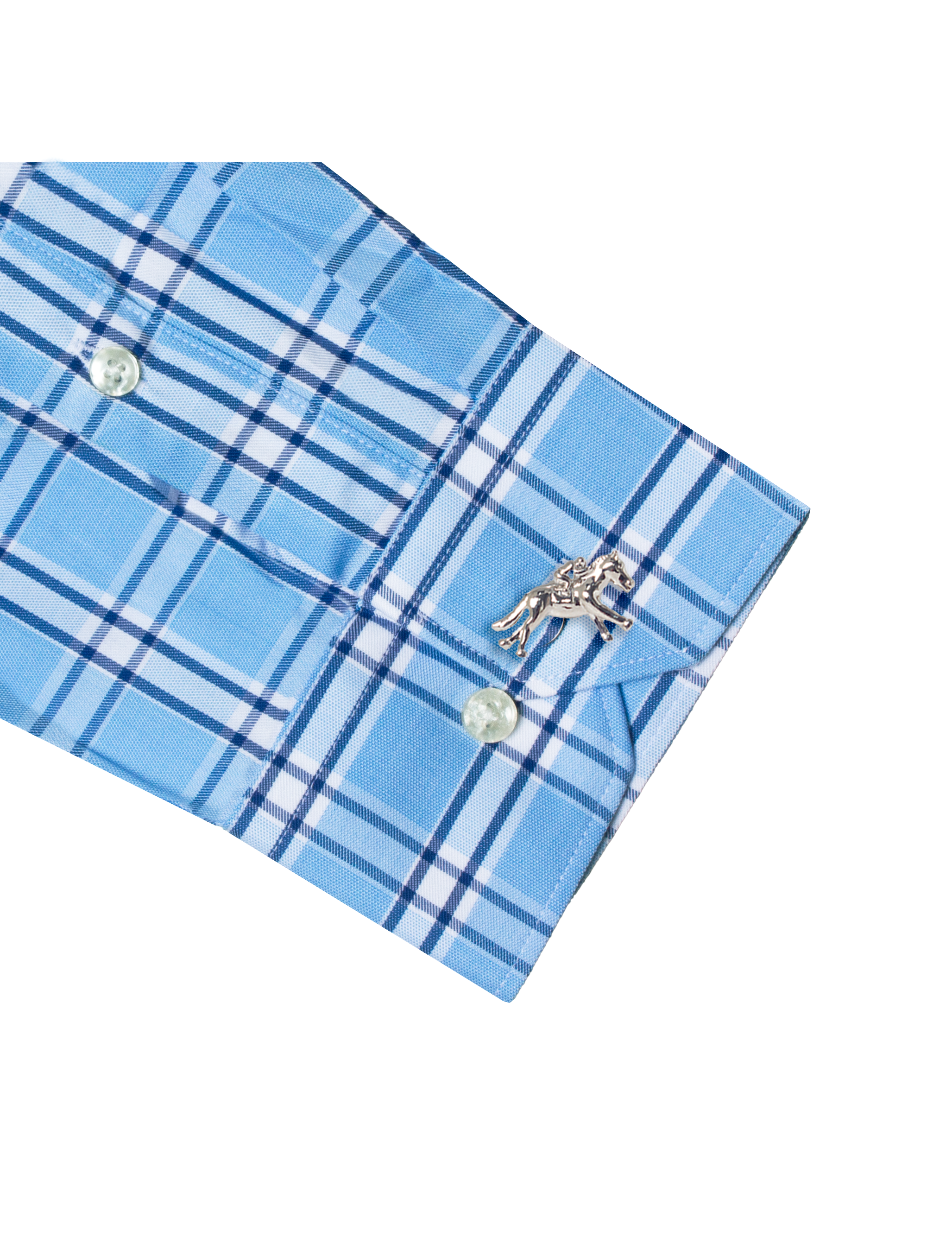 Blue Checks Eco-ol Bamboo Slim Fit Shirt
