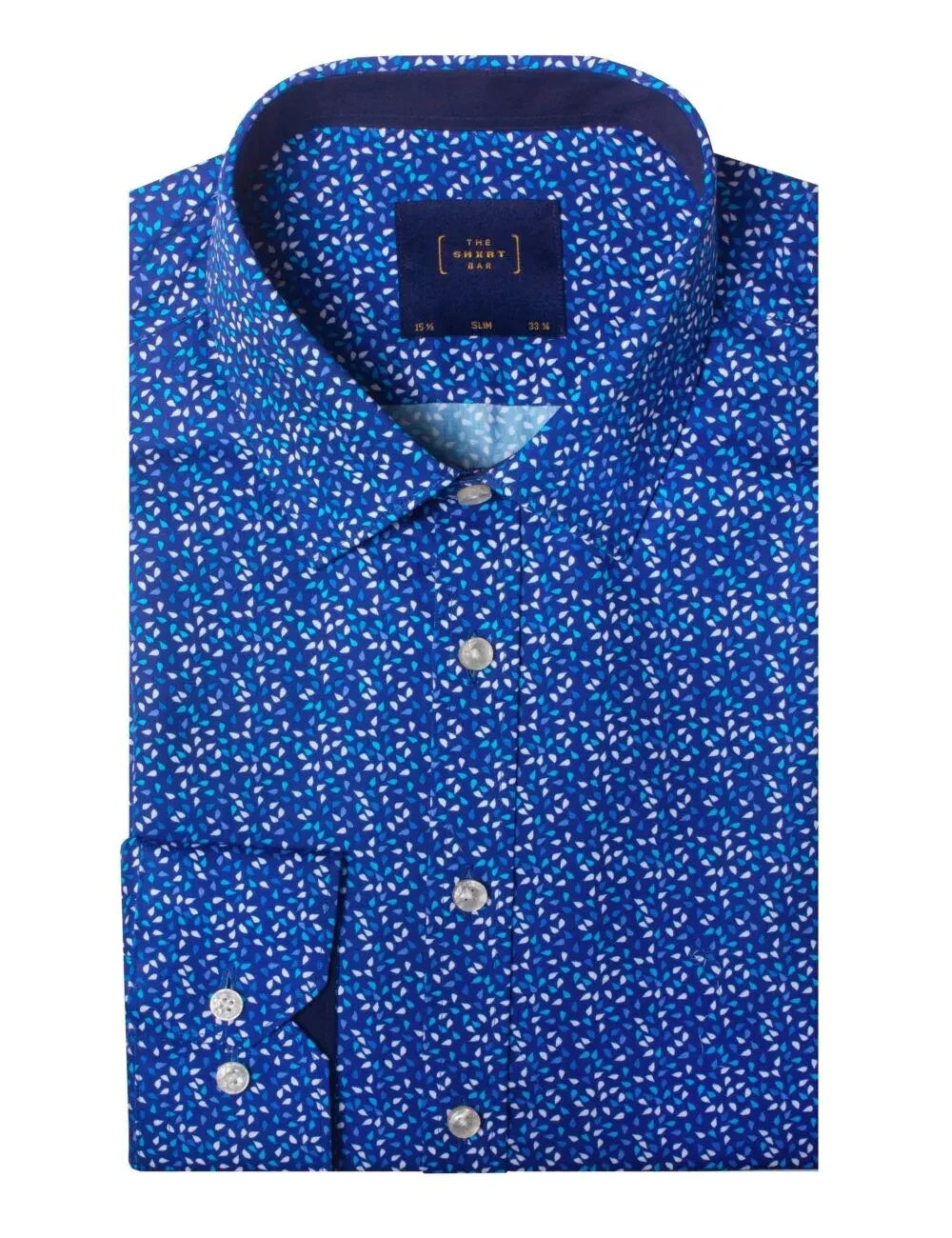 Festive Print with Silky Finish Slim Fit Long Sleeve Shirt — The Shirt Bar