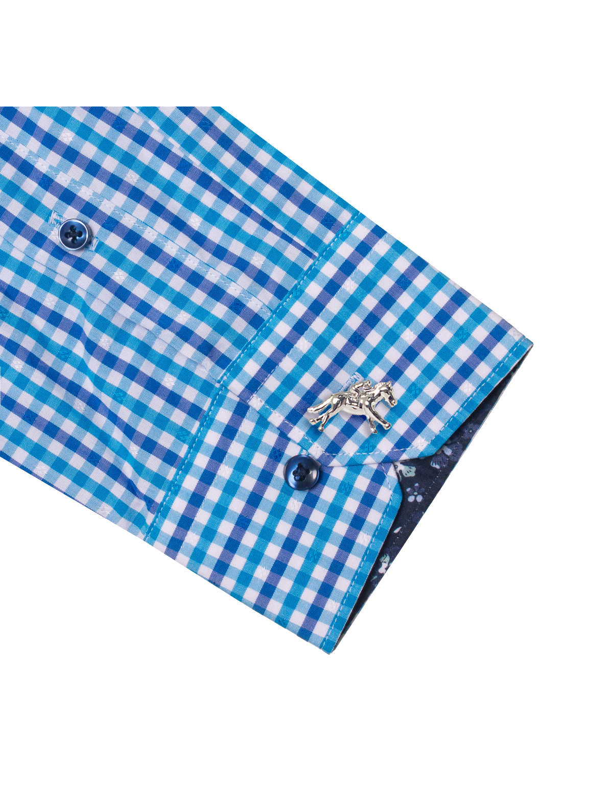 Blue Checks Eco-ol Bamboo Slim Fit Shirt