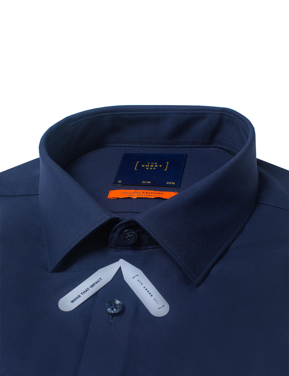 Everyday Comfort Collection: Double-Ply Multi-Way Stretch Slim Fit Long Sleeve Shirt