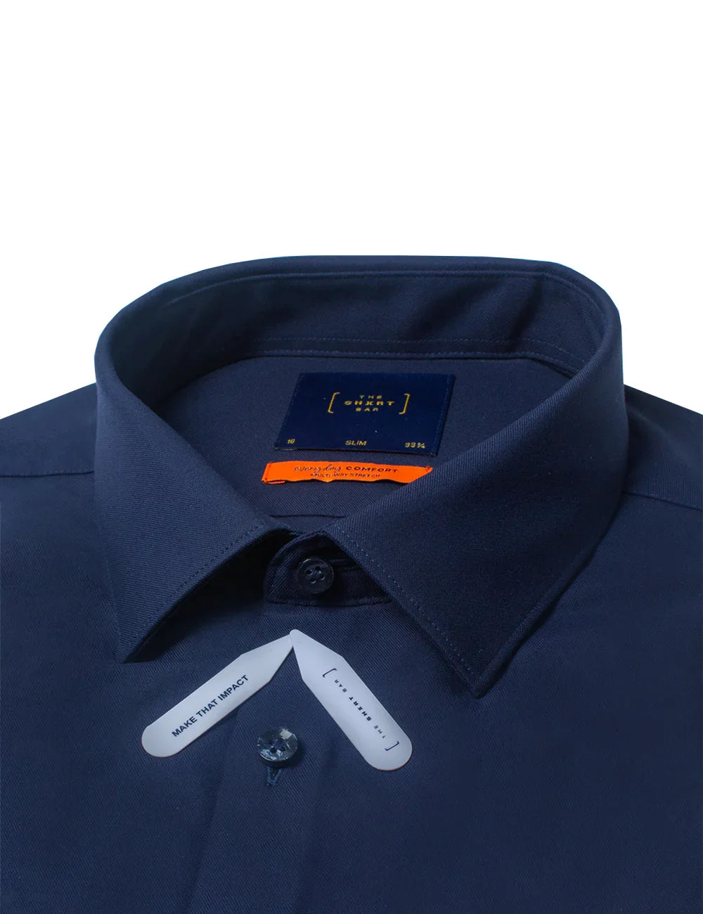 Everyday Comfort Collection: Double-Ply Multi-Way Stretch Slim Fit Long Sleeve Shirt — The Shirt Bar