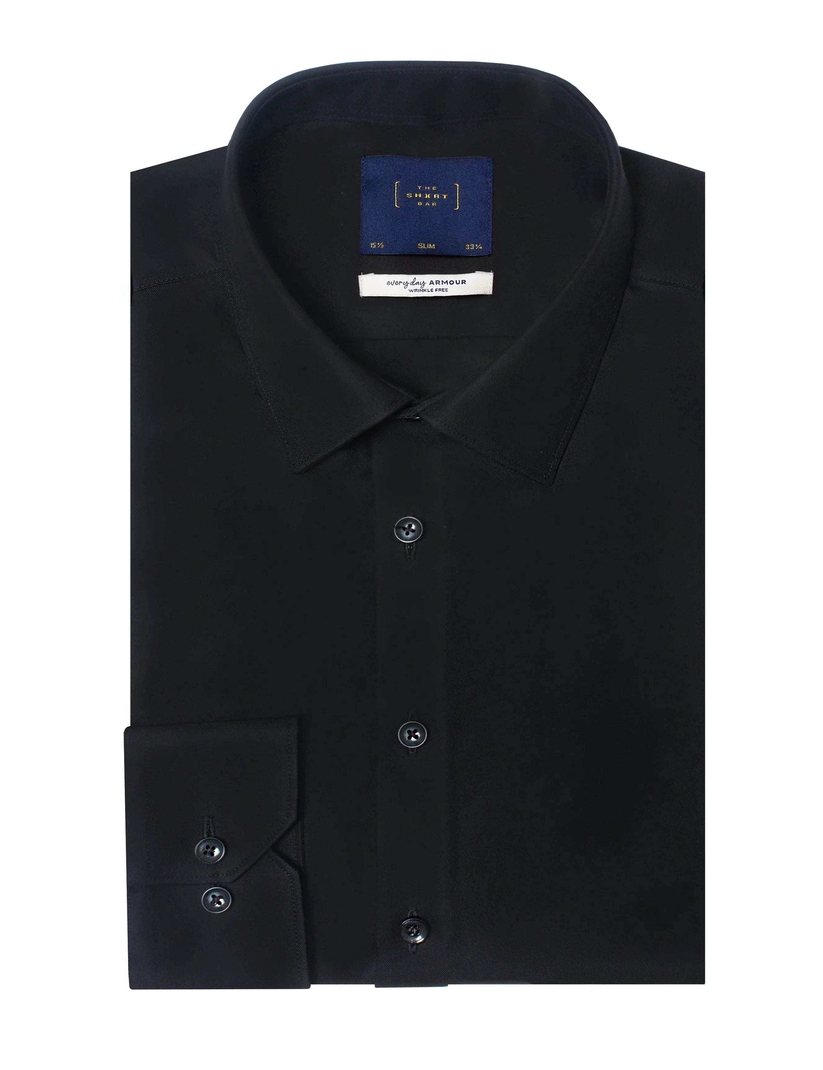 Everyday Armour Collection: Wrinkle-free 2-Ply Slim Fit Long Sleeve Shirt — The Shirt Bar