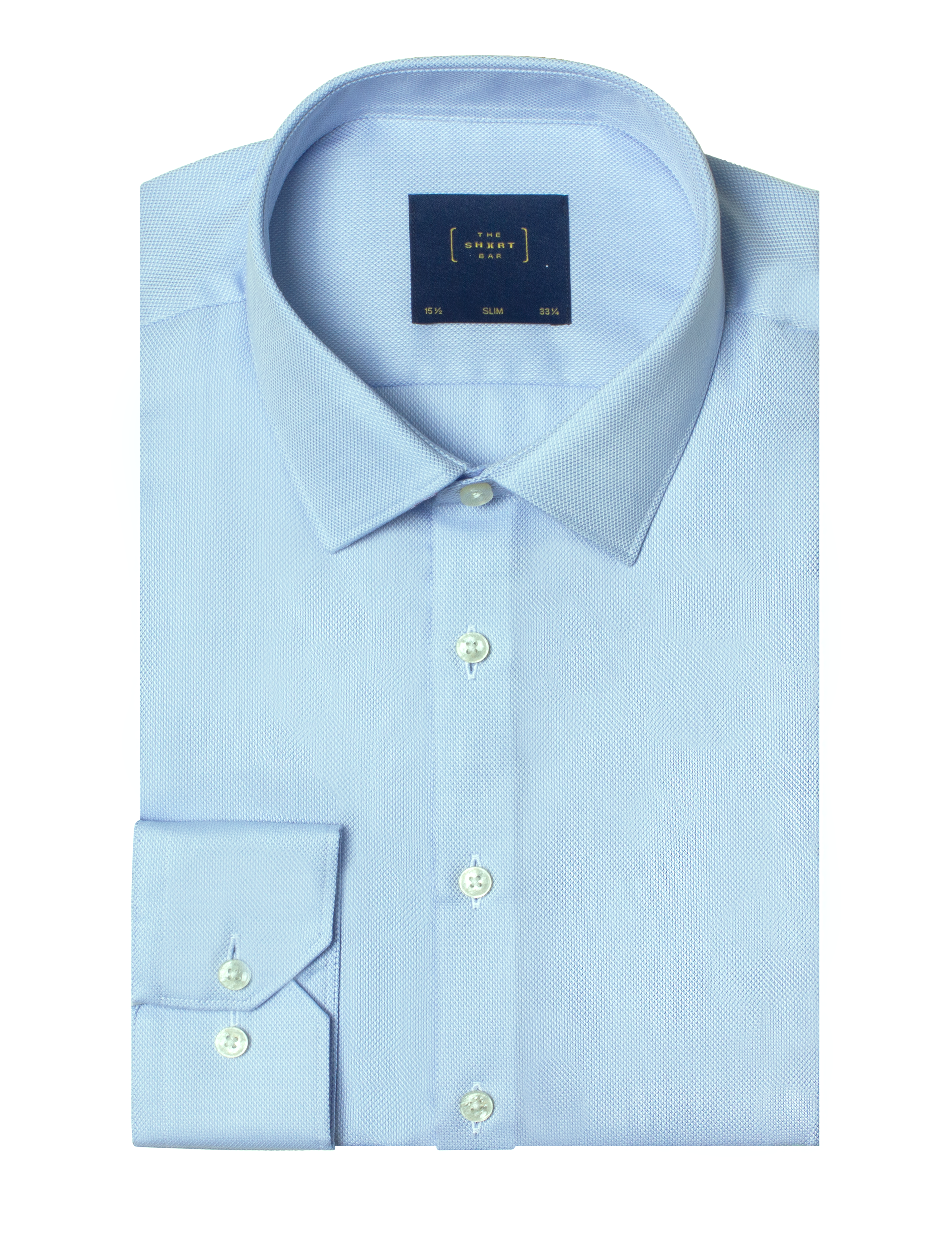 Blue Pattern Wrinkle Free Slim Fit Shirt