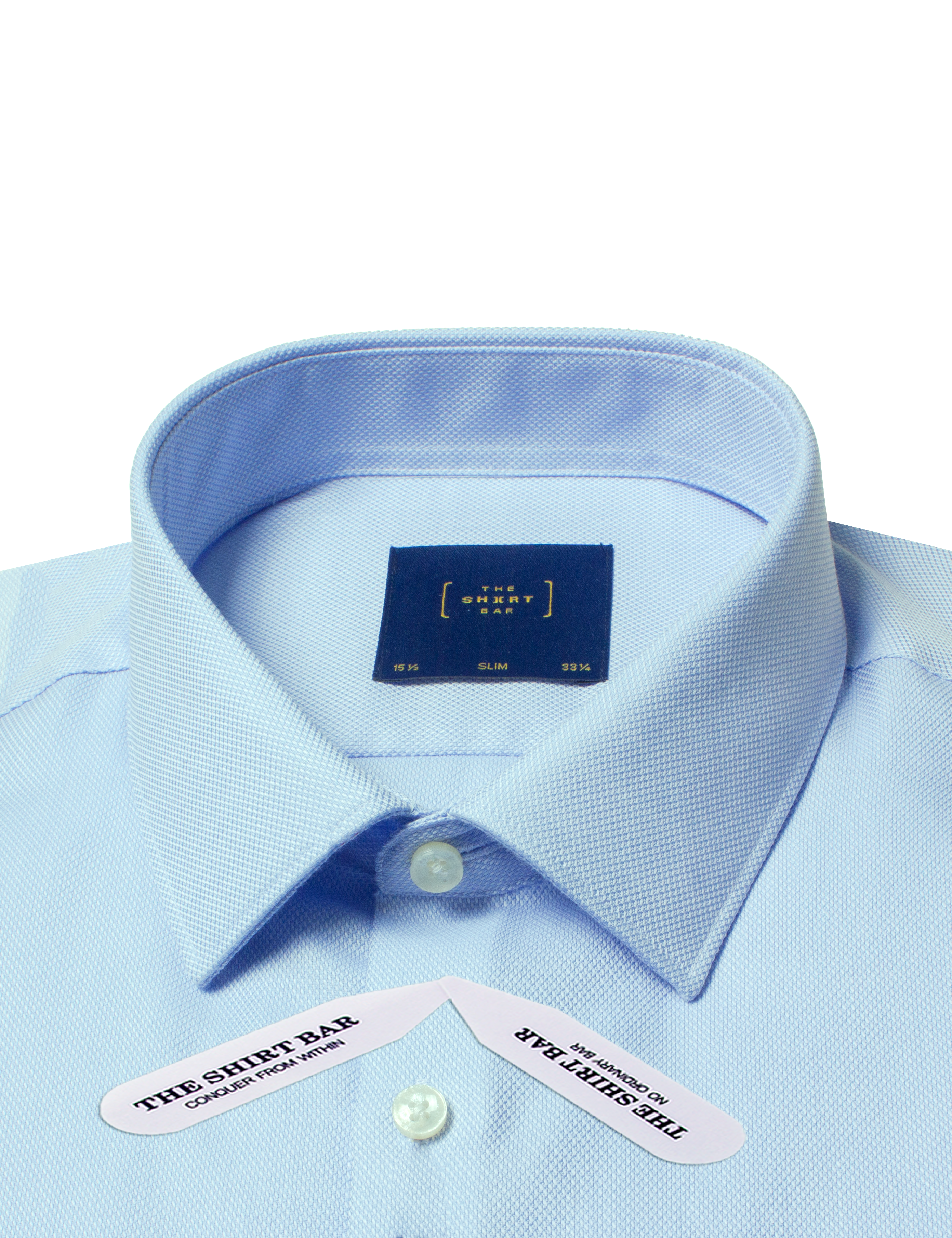 Blue Pattern Wrinkle Free Slim Fit Shirt