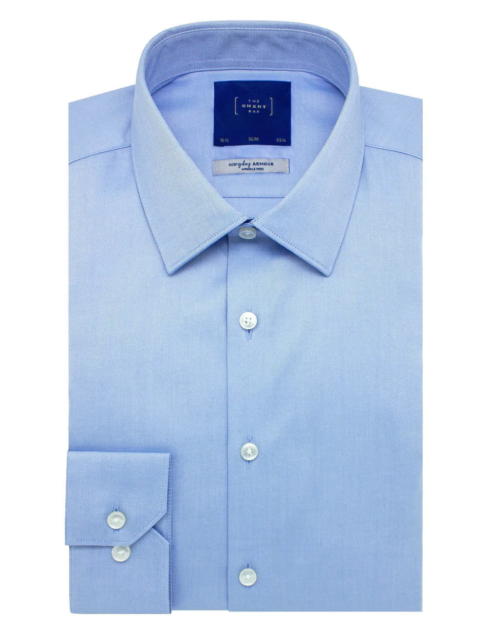 Everyday Armour Collection: Wrinkle-free 2-Ply Slim Fit Long Sleeve Shirt — The Shirt Bar