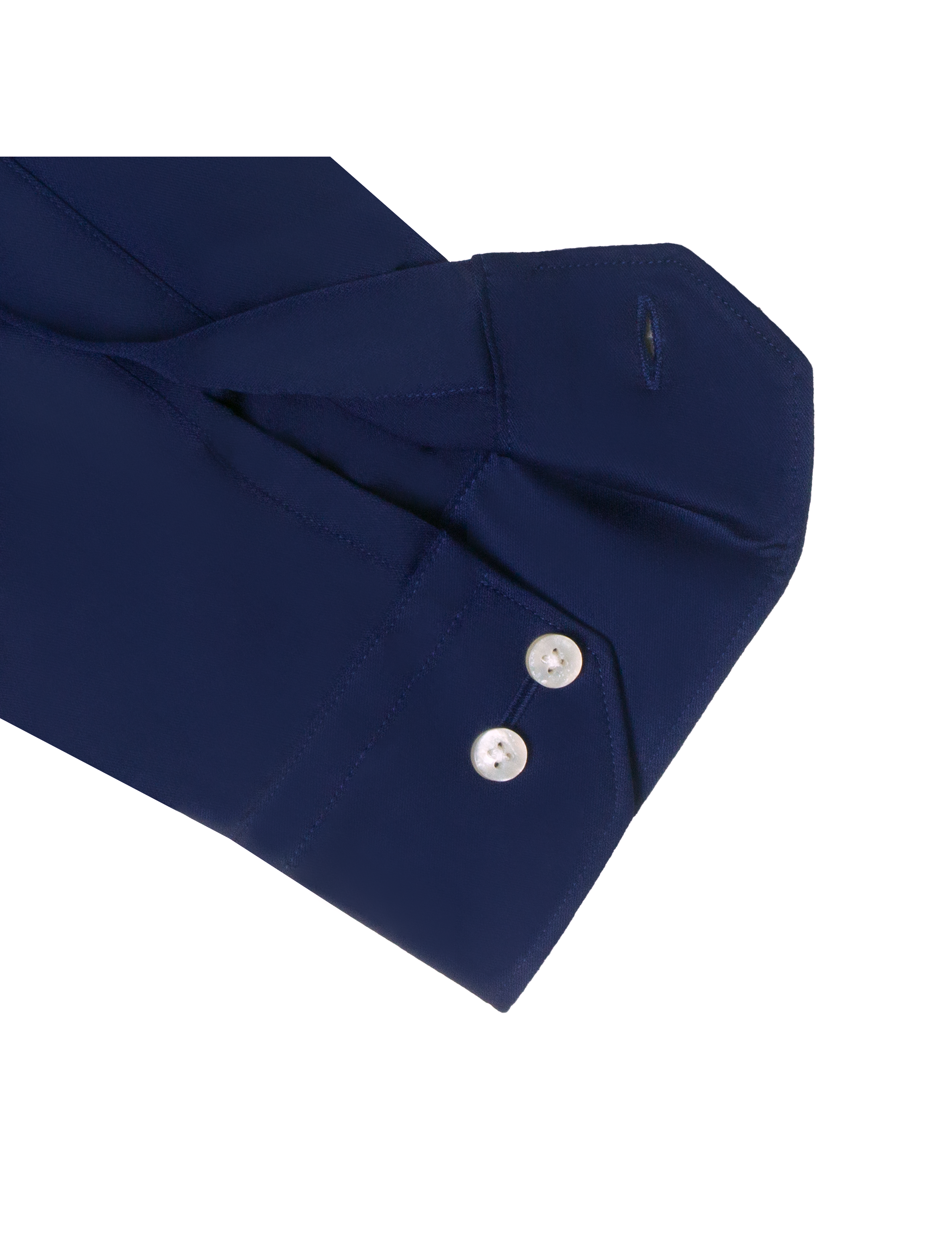Solid Navy Blue Eco-ol Bamboo Slim Fit Shirt — The Shirt Bar
