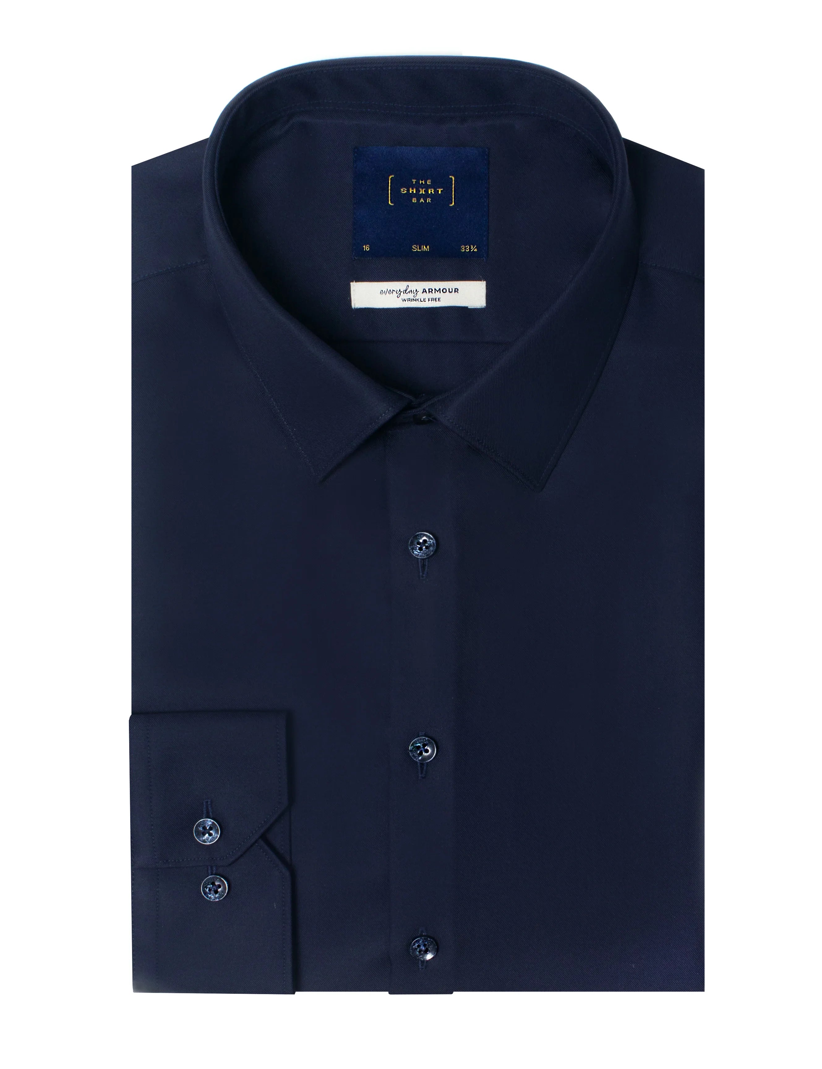 Everyday Armour Collection: Wrinkle-free 2-Ply Slim Fit Long Sleeve Shirt — The Shirt Bar