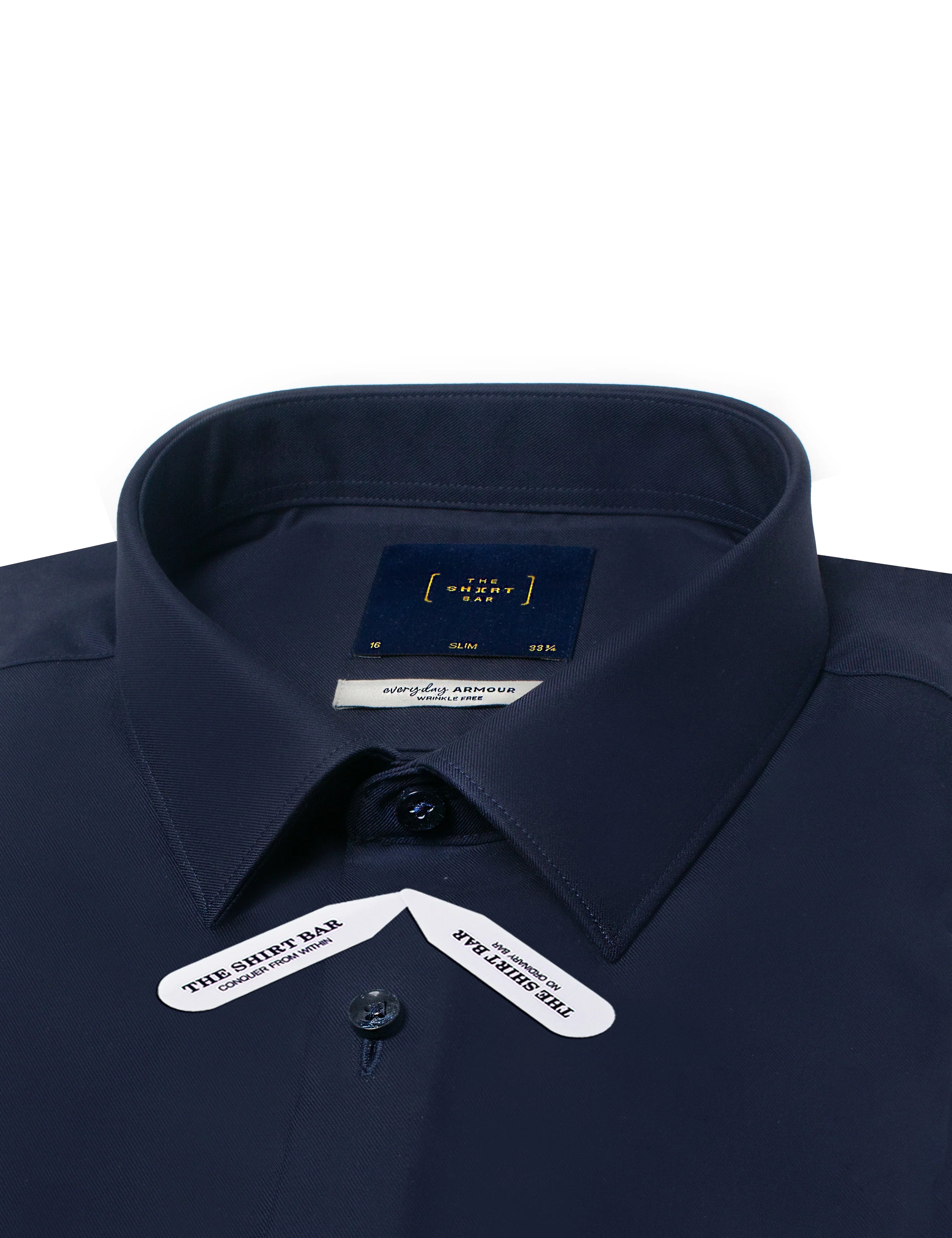 Everyday Armour Collection: Wrinkle-free 2-Ply Slim Fit Long Sleeve Shirt — The Shirt Bar