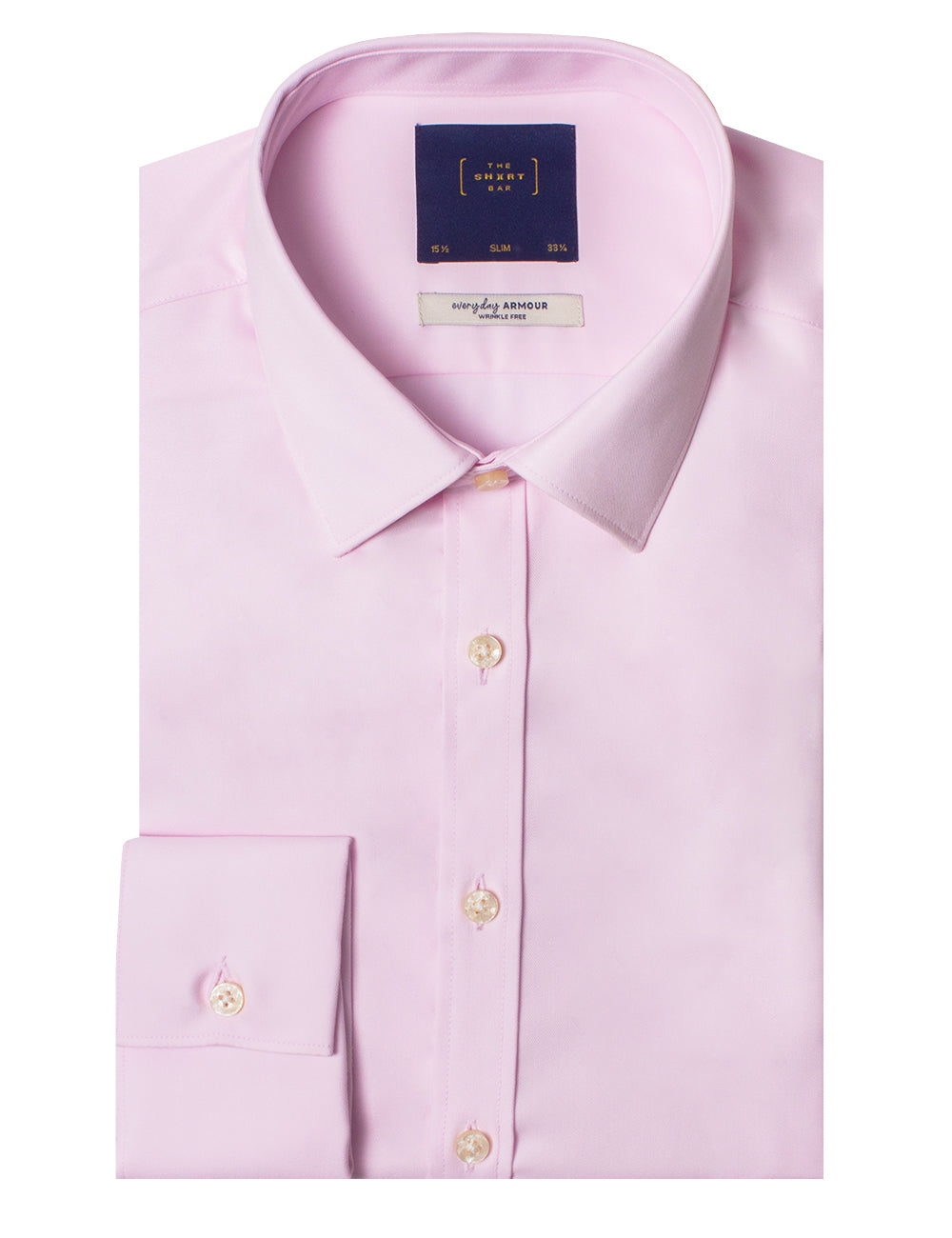 Everyday Armour Collection: Double-Ply Organic Cotton Blend Double Cuff Slim Fit Long Sleeve Shirt