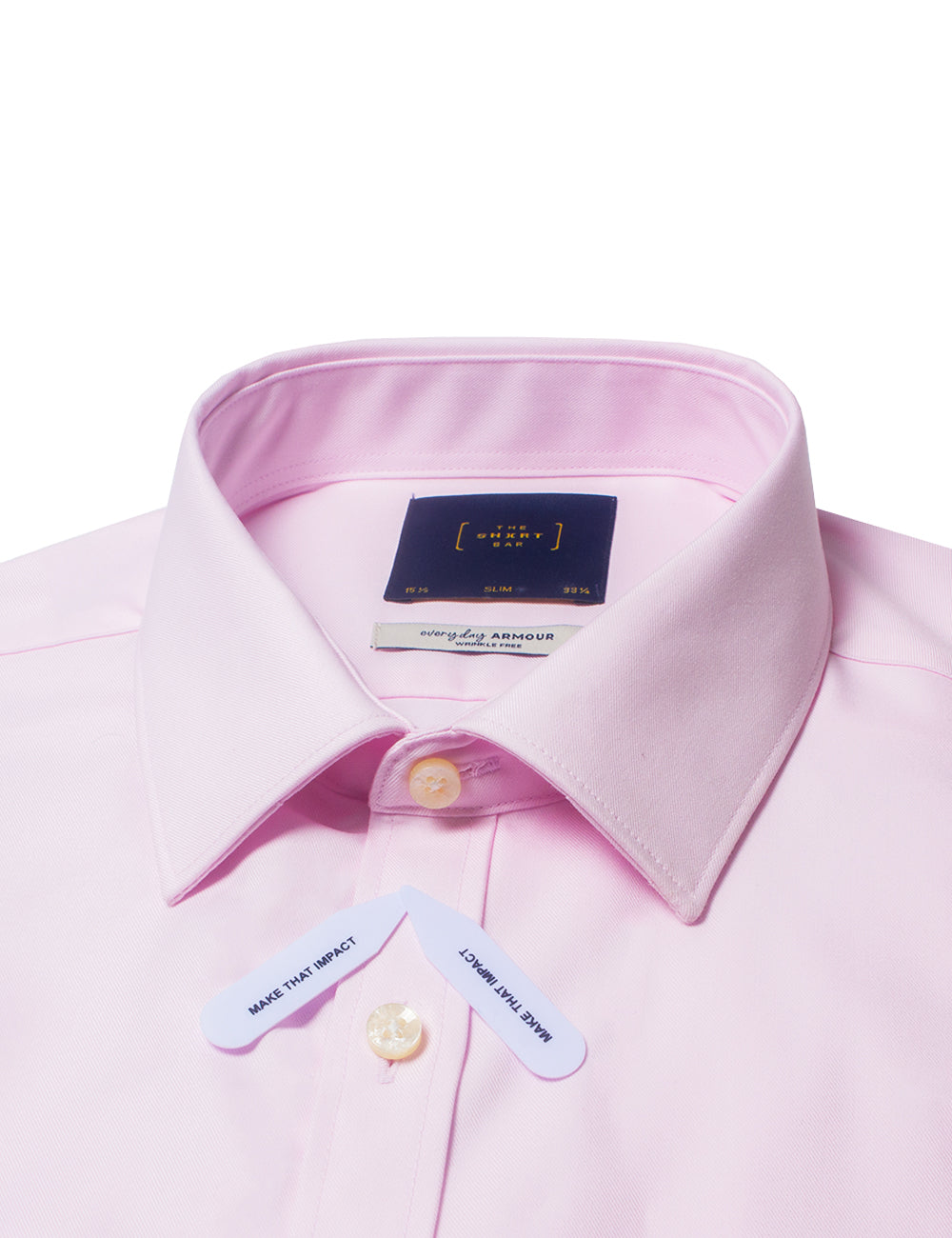 Everyday Armour Collection: Double-Ply Organic Cotton Blend Double Cuff Slim Fit Long Sleeve Shirt
