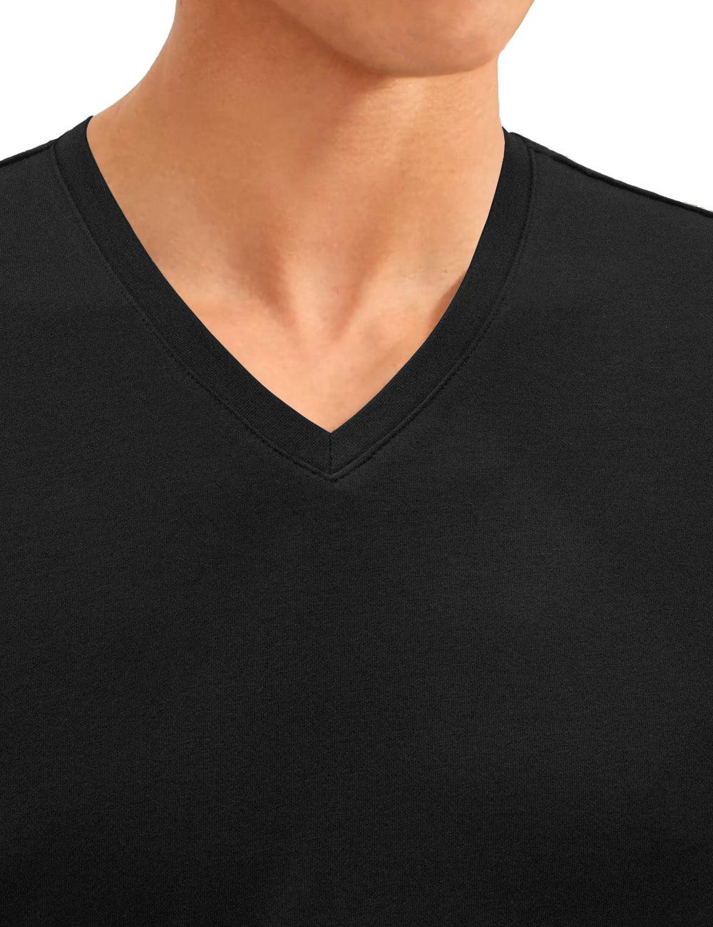 Premium Cotton Stretch V Neck Slim Fit T-Shirt — The Shirt Bar