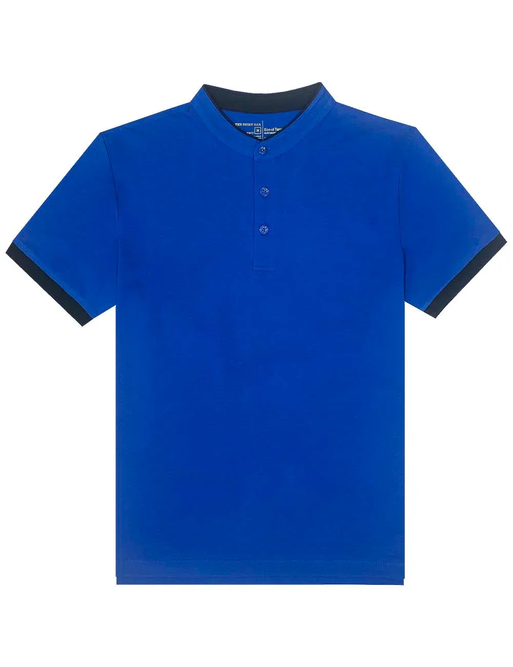 Mandarin Collar Tencel Short Sleeve Polo T-shirt — The Shirt Bar