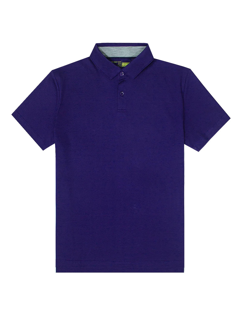 Pima Cotton Hidden Button Down Collar Slim Fit Short Sleeve Polo T-Shirt — The Shirt Bar
