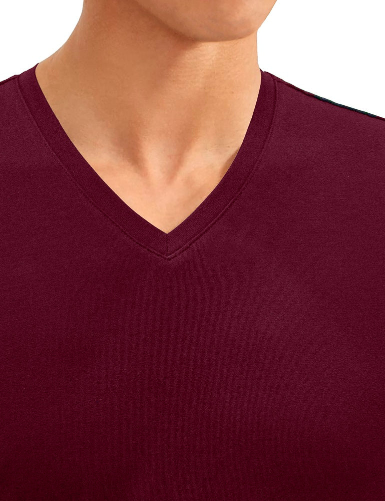 Premium Cotton Stretch V Neck Slim Fit T-Shirt