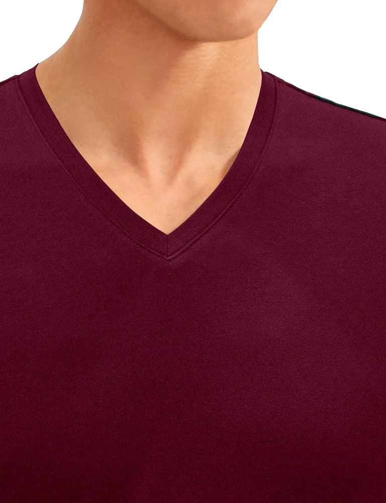 Premium Cotton Stretch V Neck Slim Fit T-Shirt — The Shirt Bar