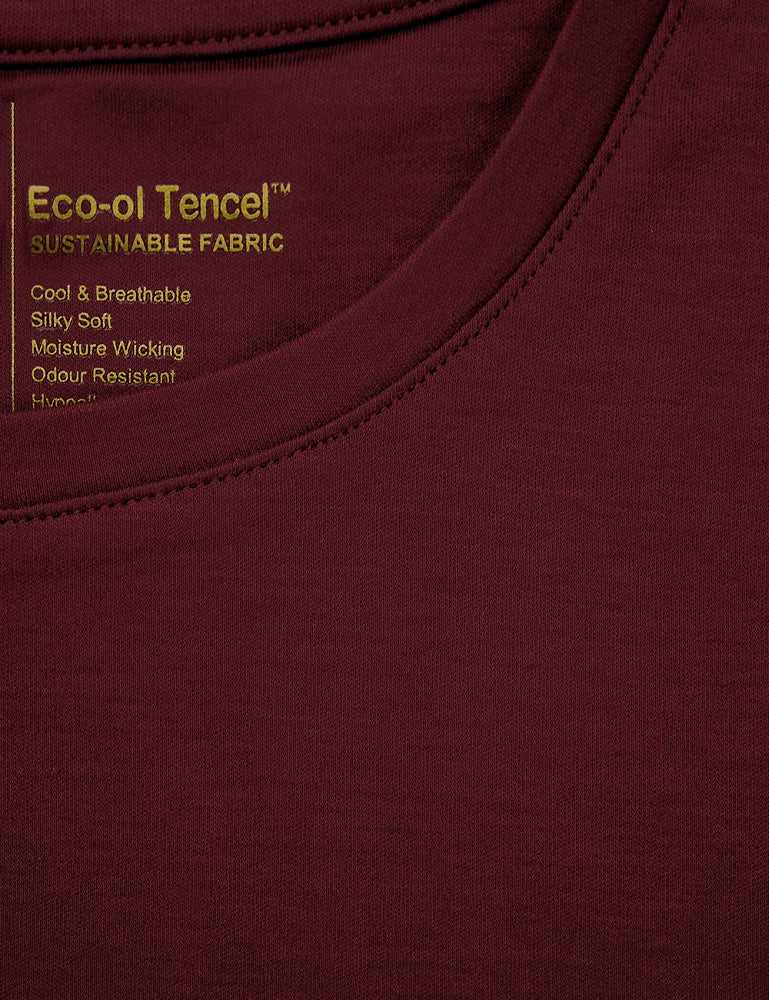 Tencel Crew Neck Slim Fit T-shirts