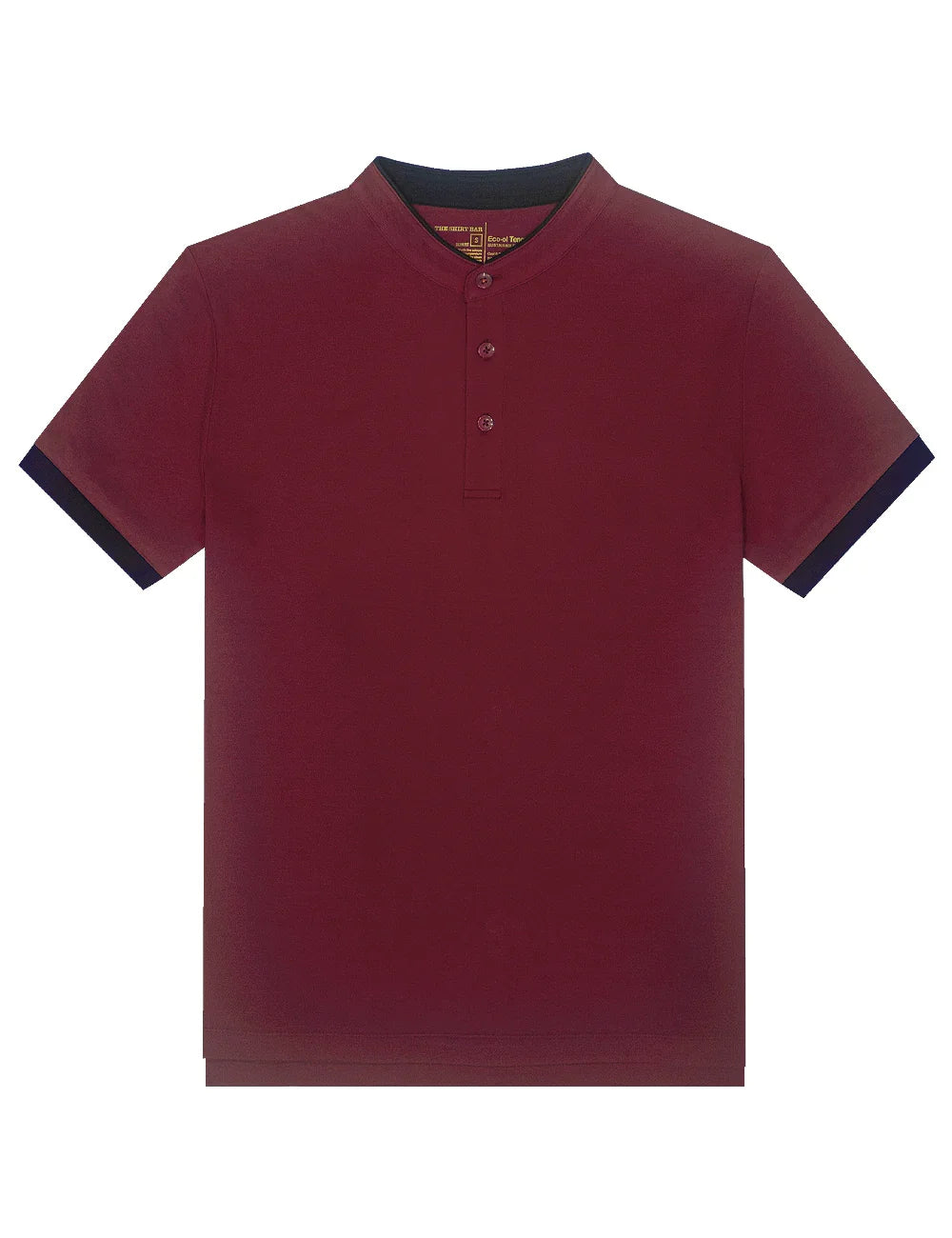 Mandarin Collar Tencel Short Sleeve Polo T-shirt — The Shirt Bar